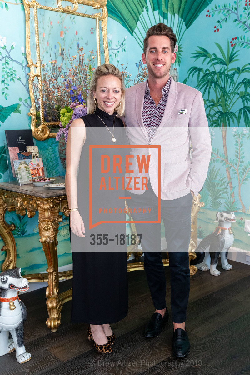 Anna Castagnozzi Bush, Kevin Daniel Dwyer, Chairish Tea with Degournay & Jonathan Rachman 2019, de Gournay - 3681A Sacramento St. 3681A Sacramento St, April 24th, 2019, Photo #355-18187 Anna Castagnozzi Bush, Kevin Daniel Dwyer, Photo #355-18187