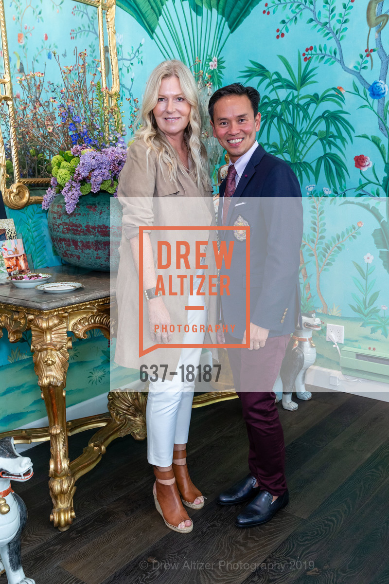 Margot Larkin, Jonathan Rachman, Chairish Tea with Degournay & Jonathan Rachman 2019, de Gournay - 3681A Sacramento St. 3681A Sacramento St, April 24th, 2019, Photo #637-18187 Margot Larkin, Jonathan Rachman, Photo #637-18187