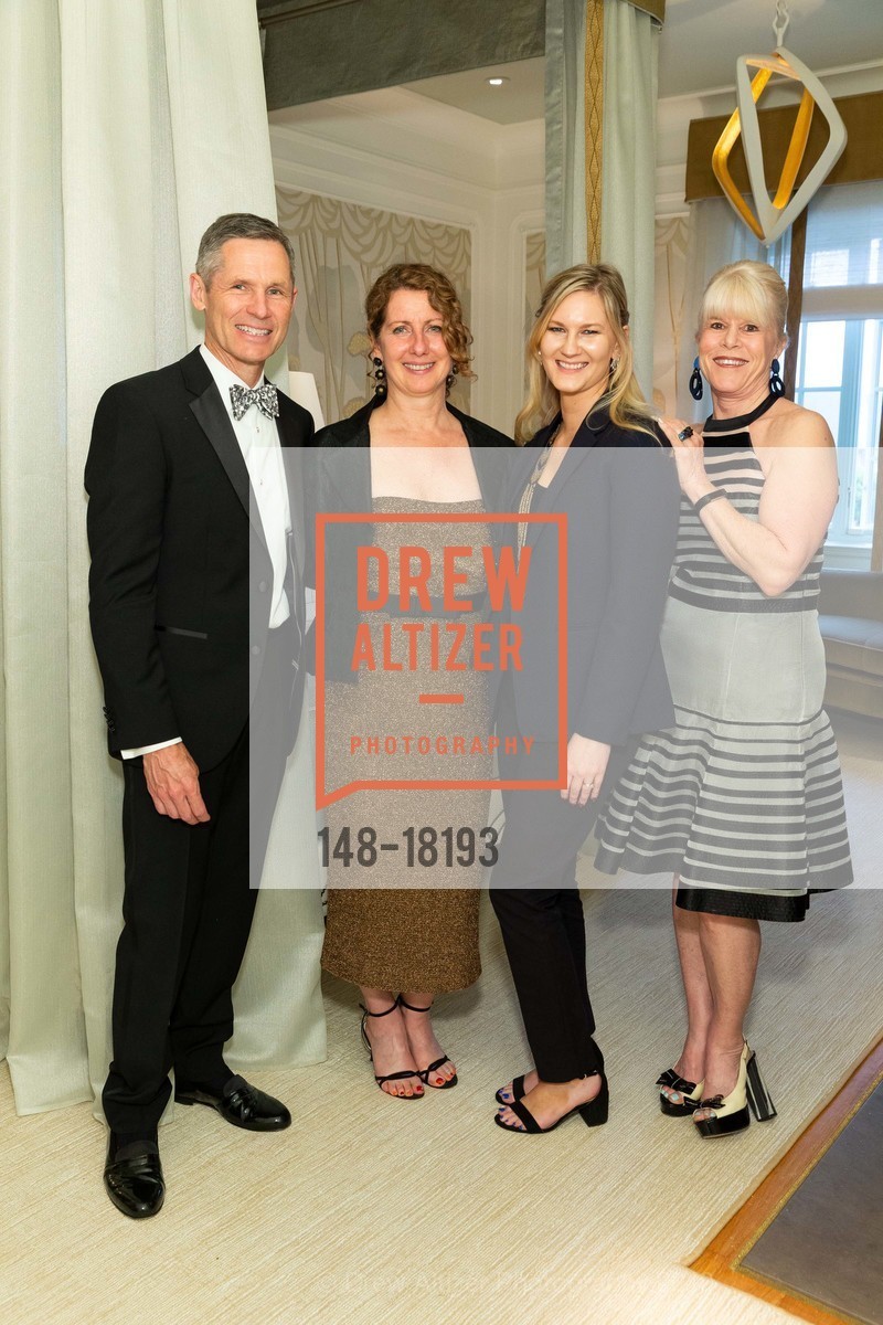 Kevin Laughlin, Kathleen Navarra, Janell Peterson, Susan Chastain, San Francisco Decorator Showcase Patron Preview Gala 2019, 3800 Washington St. 3800 Washington St, April 25th, 2019, Photo #148-18193 Kevin Laughlin, Kathleen Navarra, Janell Peterson, Susan Chastain, Photo #148-18193