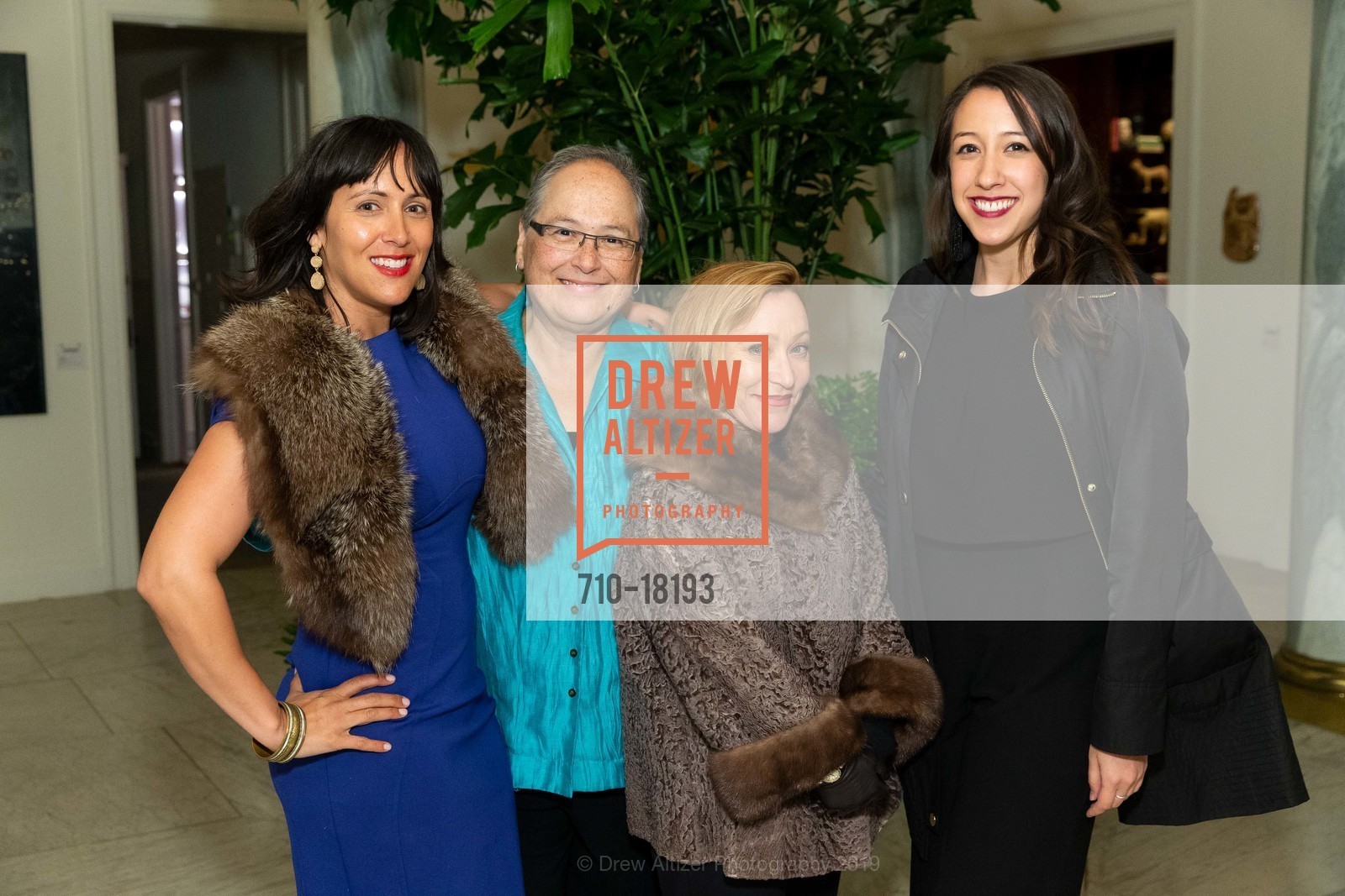 Jenny Borden, Thelma Garza, Cynthia Hart, Mary King, San Francisco Decorator Showcase Patron Preview Gala 2019, 3800 Washington St. 3800 Washington St, April 25th, 2019, Photo #710-18193 Jenny Borden, Thelma Garza, Cynthia Hart, Mary King, Photo #710-18193