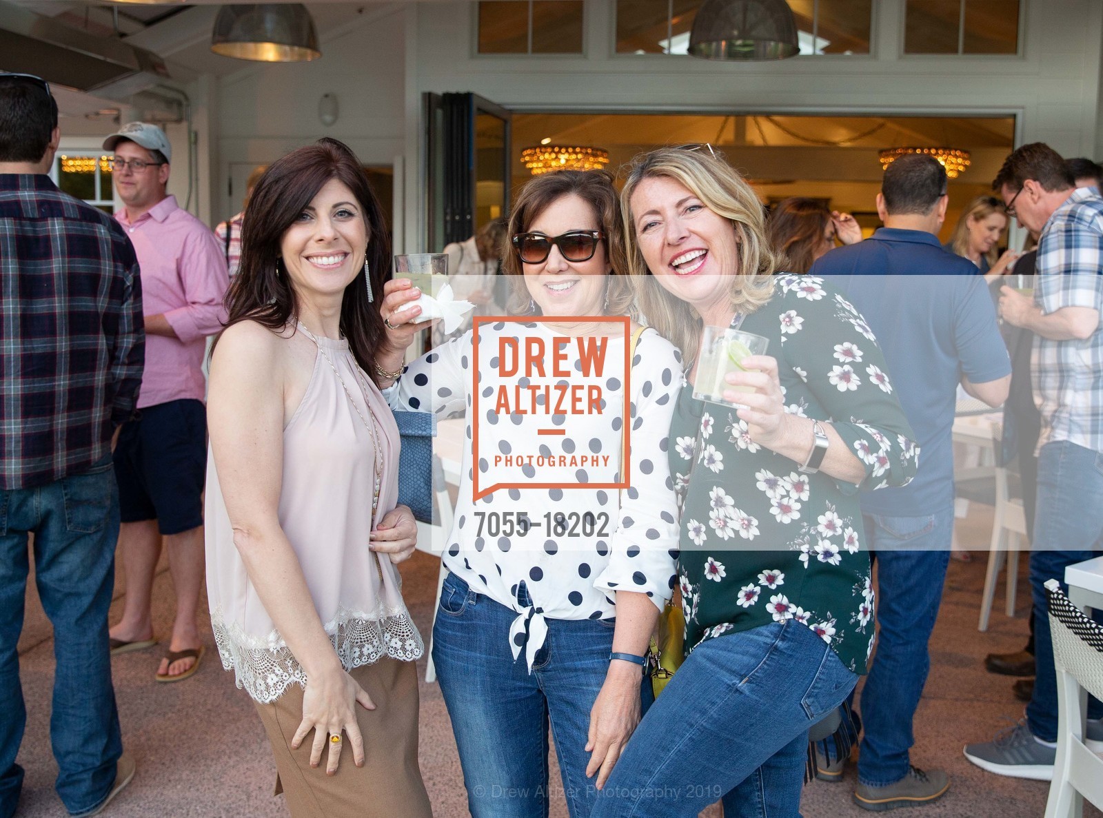 Nicole Marino, T Beller, Sarah Fowler, Brix Renovation Celebration, Brix. 7377 St Helena Highway, April 25th, 2019, Photo #7055-18202 Nicole Marino, T Beller, Sarah Fowler, Photo #7055-18202