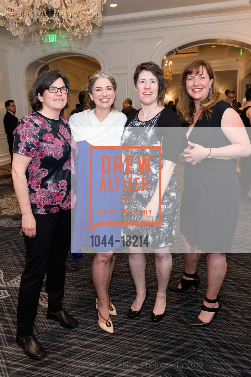 Mary Jo Schleicher, Cynthia Wides, Liz Carey, Brynly Llyr, SFCASA Fostering Change Gala 2019: Dreams Grow Here, Ritz Carlton Hotel. 600 Stockton Street, April 26th, 2019, Photo #1044-18214 Mary Jo Schleicher, Cynthia Wides, Liz Carey, Brynly Llyr, Photo #1044-18214