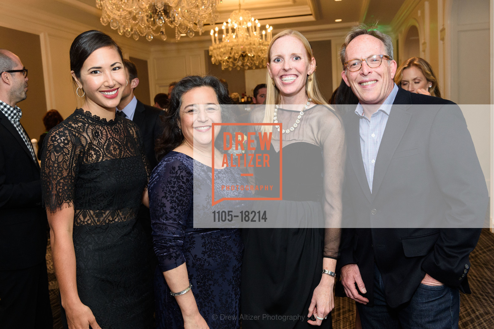 Kara Tsuboi, Renee Espinoza, Katy Hope, Jeff Neitz, SFCASA Fostering Change Gala 2019: Dreams Grow Here, Ritz Carlton Hotel. 600 Stockton Street, April 26th, 2019, Photo #1105-18214 Kara Tsuboi, Renee Espinoza, Katy Hope, Jeff Neitz, Photo #1105-18214