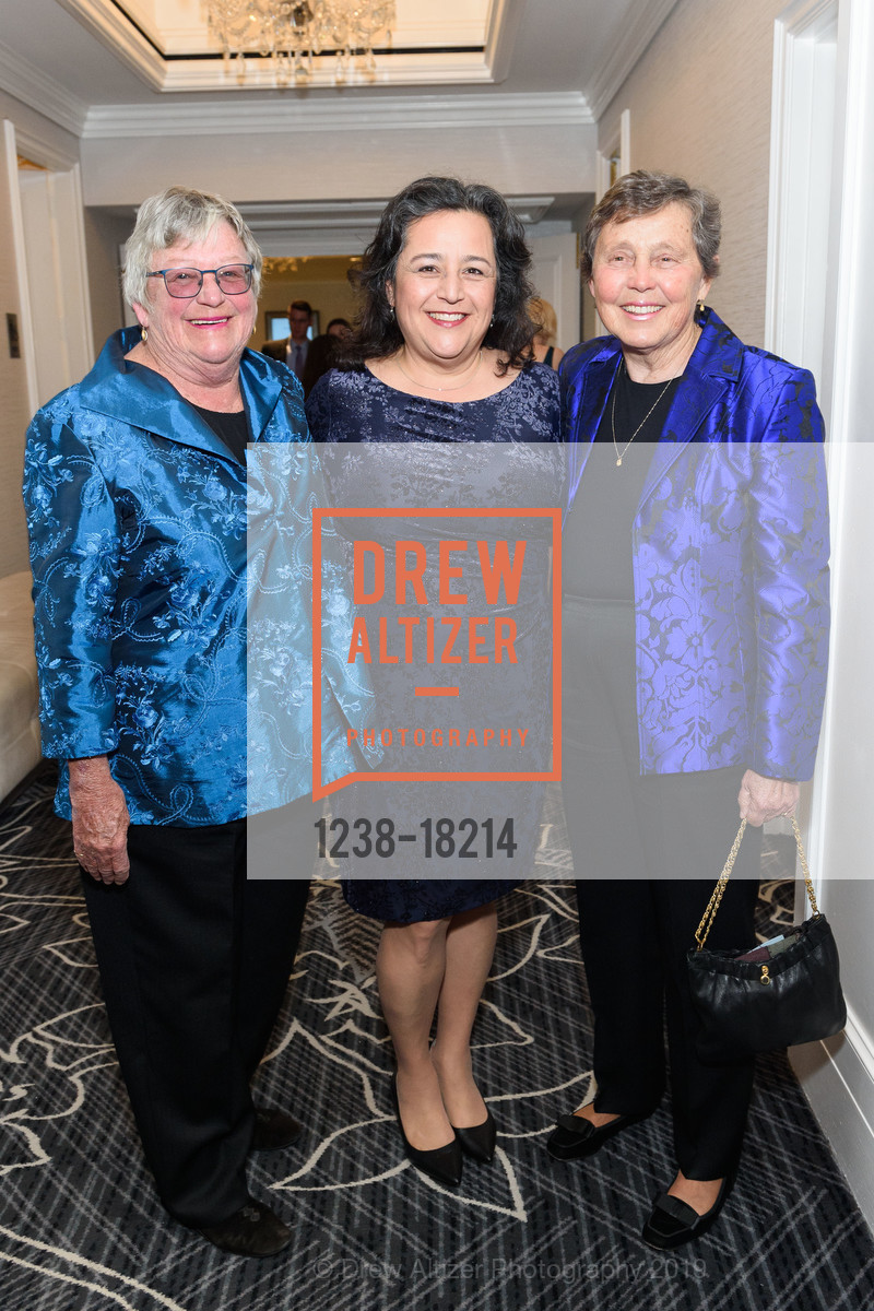 Donna Hitchens, Renee Espinoza, Nancy Davis, SFCASA Fostering Change Gala 2019: Dreams Grow Here, Ritz Carlton Hotel. 600 Stockton Street, April 26th, 2019, Photo #1238-18214 Donna Hitchens, Renee Espinoza, Nancy Davis, Photo #1238-18214