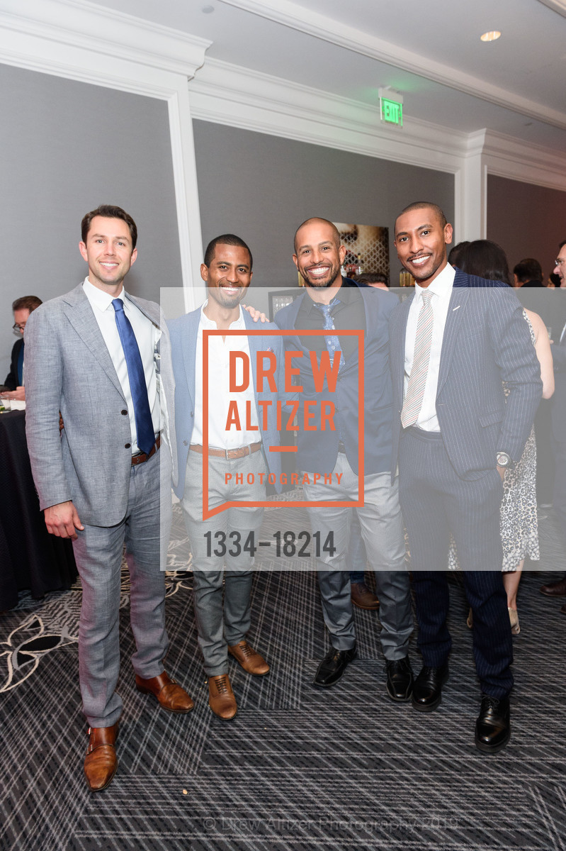 Leif Dautch, Brian Shields, Chapman Snowden, Shane Douglas, SFCASA Fostering Change Gala 2019: Dreams Grow Here, Ritz Carlton Hotel. 600 Stockton Street, April 26th, 2019, Photo #1334-18214 Leif Dautch, Brian Shields, Chapman Snowden, Shane Douglas, Photo #1334-18214