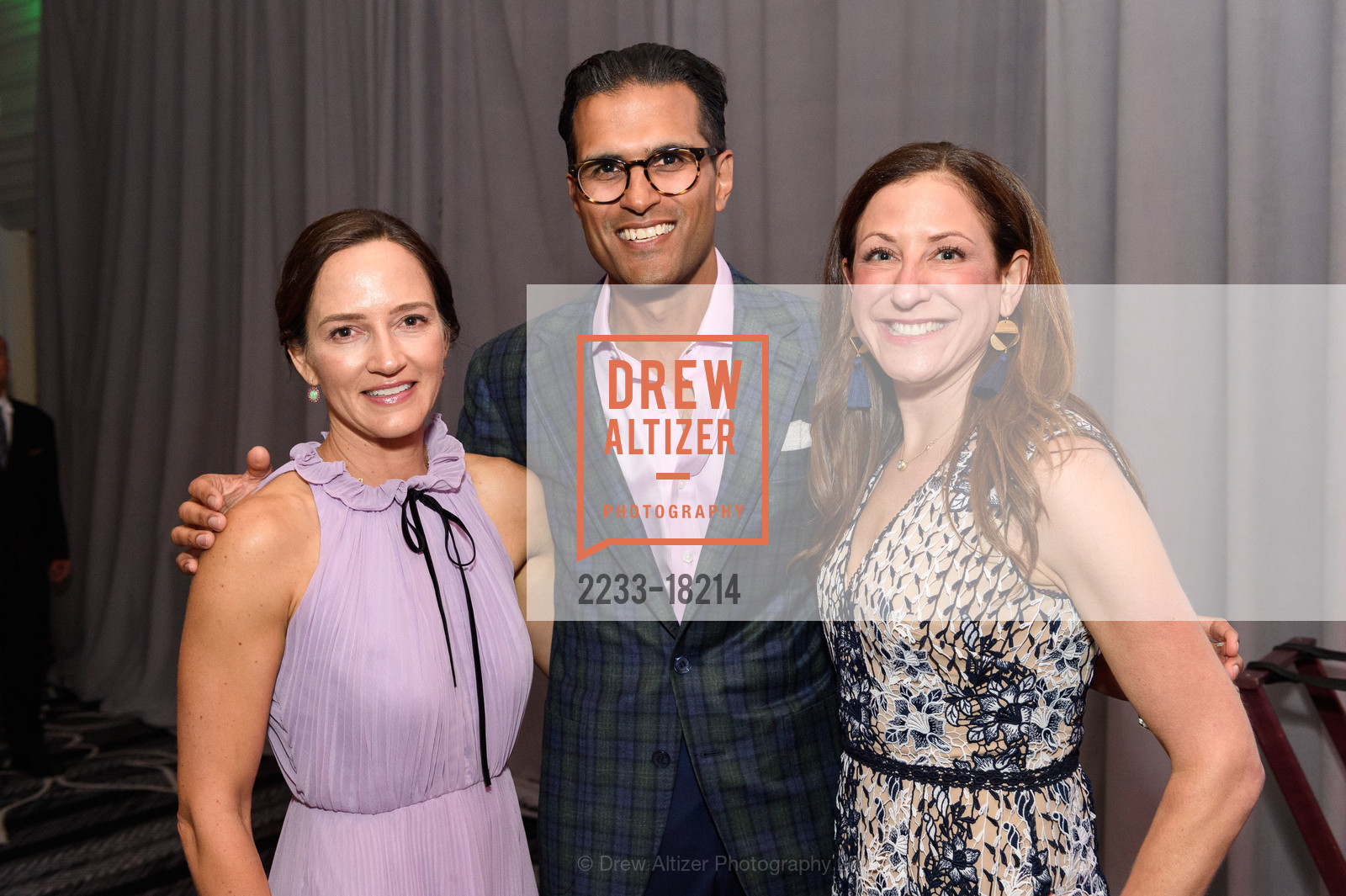Molly Dodson, Vinay Jindal, Victoria Dade, SFCASA Fostering Change Gala 2019: Dreams Grow Here, Ritz Carlton Hotel. 600 Stockton Street, April 26th, 2019, Photo #2233-18214 Molly Dodson, Vinay Jindal, Victoria Dade, Photo #2233-18214