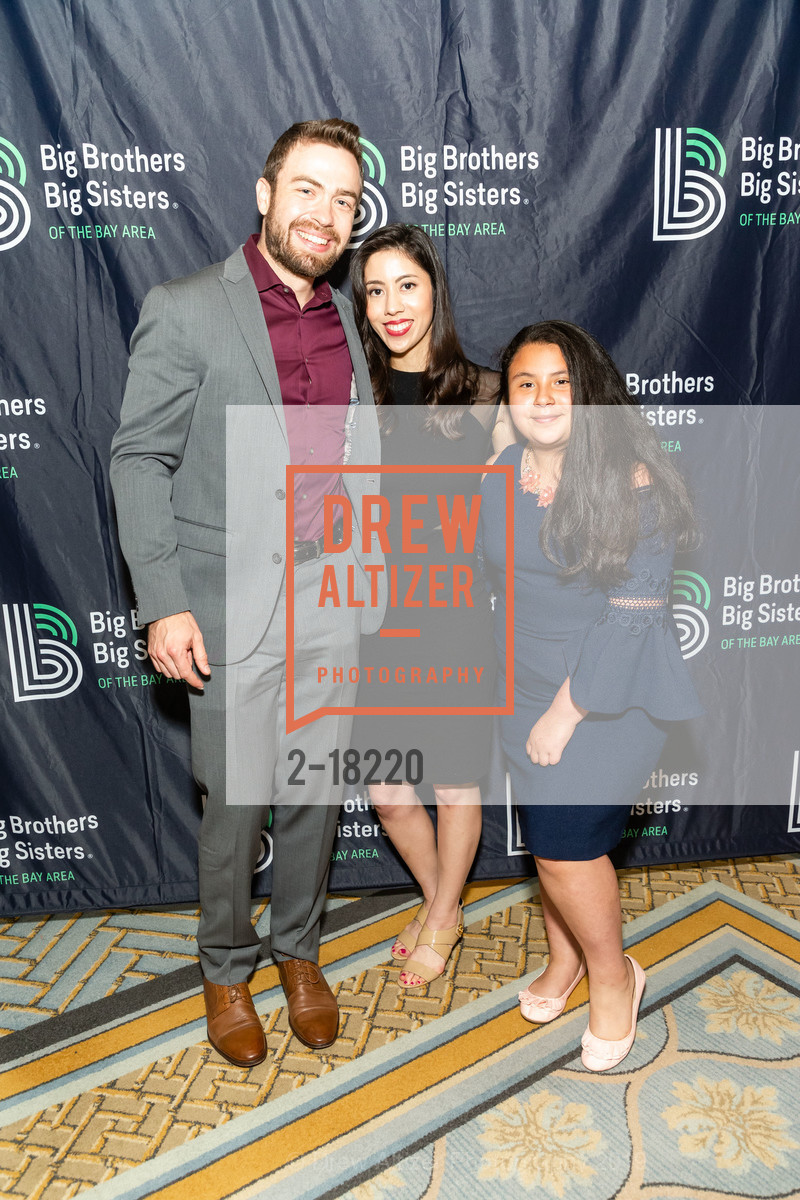 Eric Johnson, Aurora Adkins, Michele Barajas, Big Brothers Big Sisters of the Bay Area Igniting Potential Gala and Auction 2019, Fairmont Hotel, Grand Ballroom. 950 Mason Street, April 26th, 2019, Photo #2-18220 Eric Johnson, Aurora Adkins, Michele Barajas, Photo #2-18220