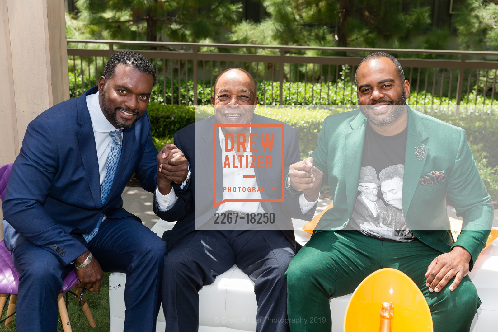 Clarence Wooten, Ken Coleman, Damien Hooper-Campbell, 5th Annual Culture Shifting Weekend Awards Ceremony, Rosewood Sand Hill. 2825 Sand Hill Road, April 28th, 2019, Photo #2267-18250 Clarence Wooten, Ken Coleman, Damien Hooper-Campbell, Photo #2267-18250
