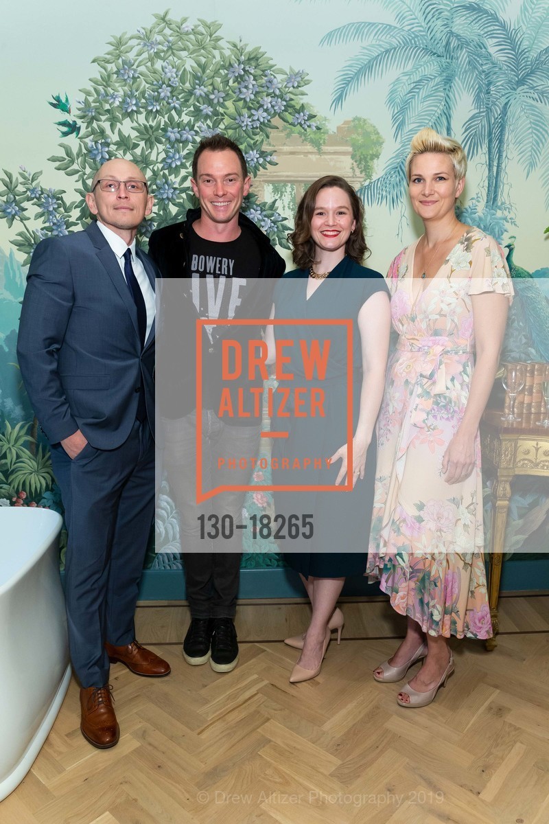 Roger Hernandez, Gregory Cook, Katie Campion, Christie Cook, San Francisco Decorator Showcase Friday Night Opening Party 2019, Residence. 3800 Washington St, April 26th, 2019, Photo #130-18265 Roger Hernandez, Gregory Cook, Katie Campion, Christie Cook, Photo #130-18265
