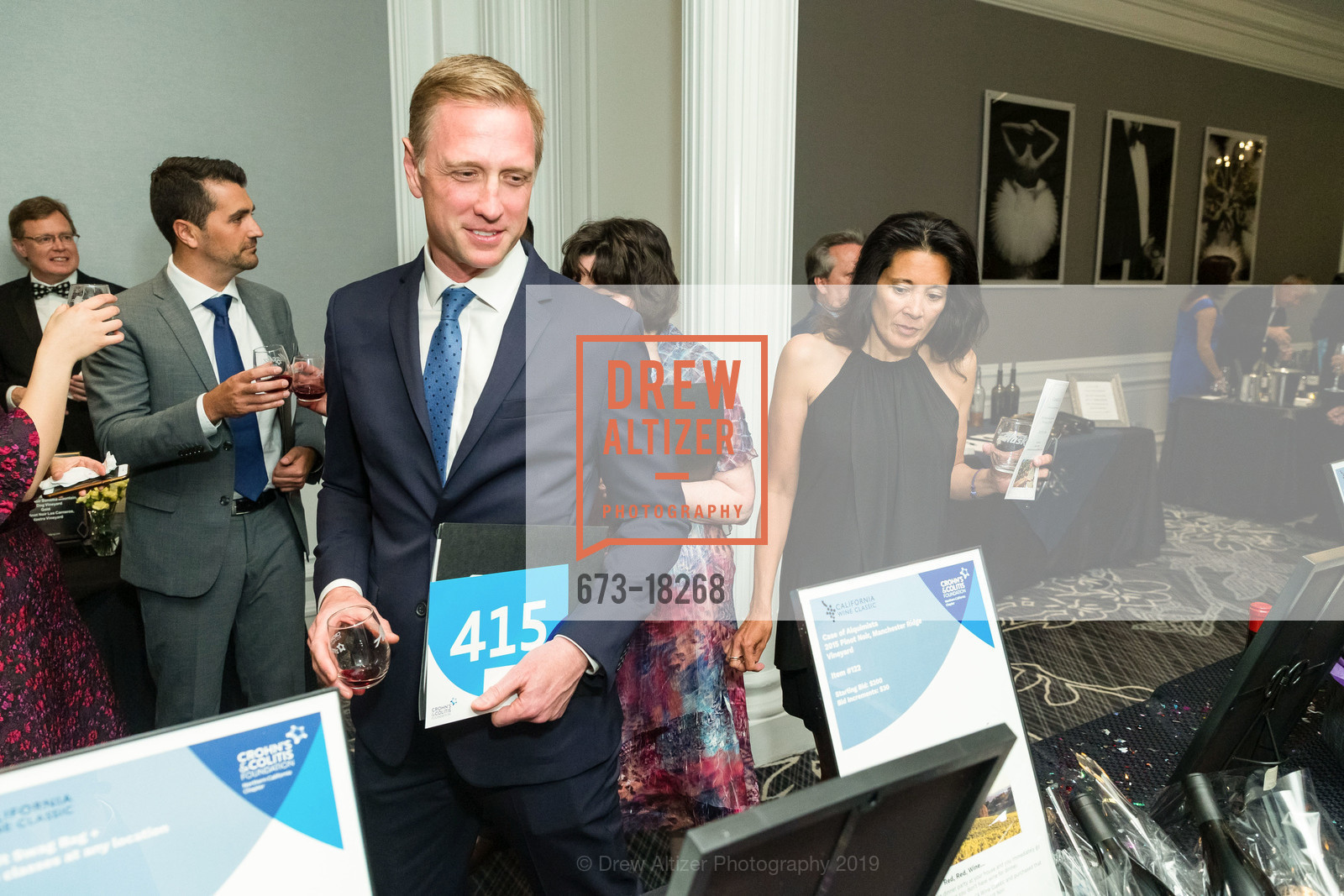 Ted Debonis, Elyse Debonis, Crohn's and Colitis Foundation California Wine Classic 2019, Ritz Carlton Hotel. 600 Stockton Street, April 27th, 2019, Photo #673-18268 Ted Debonis, Elyse Debonis, Photo #673-18268