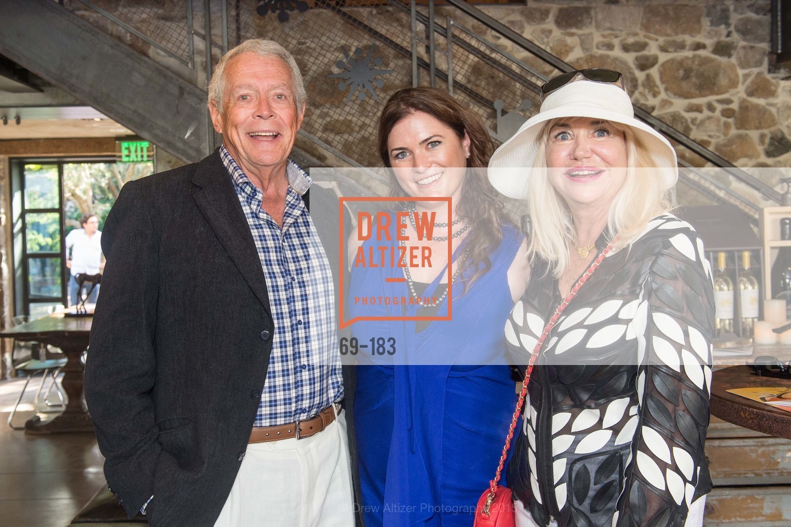 Don Winter, Jenn Hagan, Katherine Winter, Gucci & Vogue Dinner, Ma(i)sonry. 6711 Washington St, June 25th, 2015, Photo #69-183 Don Winter, Jenn Hagan, Katherine Winter, Photo #69-183