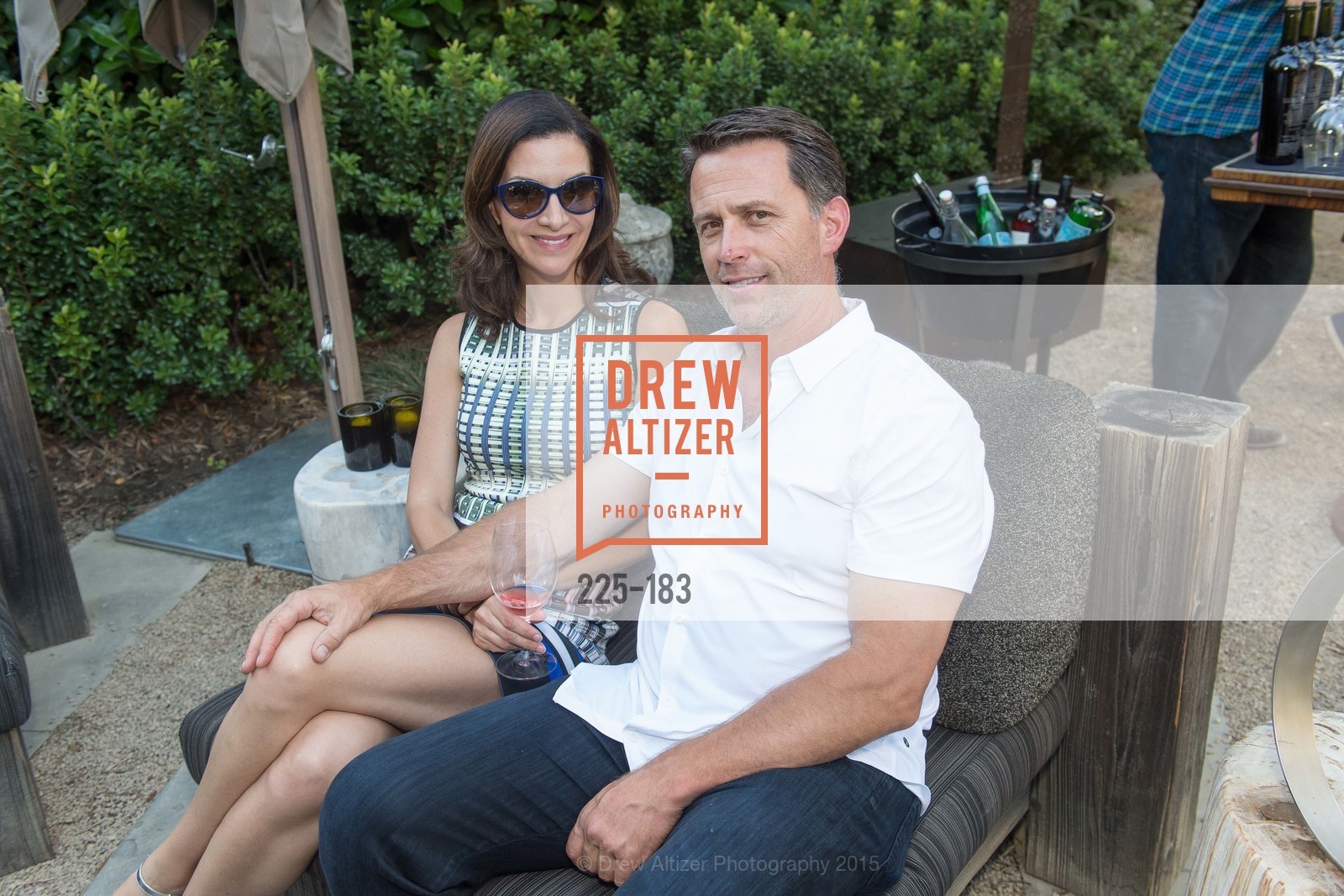 Hillary Marino, Andy Ryan, Gucci & Vogue Dinner, Ma(i)sonry. 6711 Washington St, June 25th, 2015, Photo #225-183 Hillary Marino, Andy Ryan, Photo #225-183