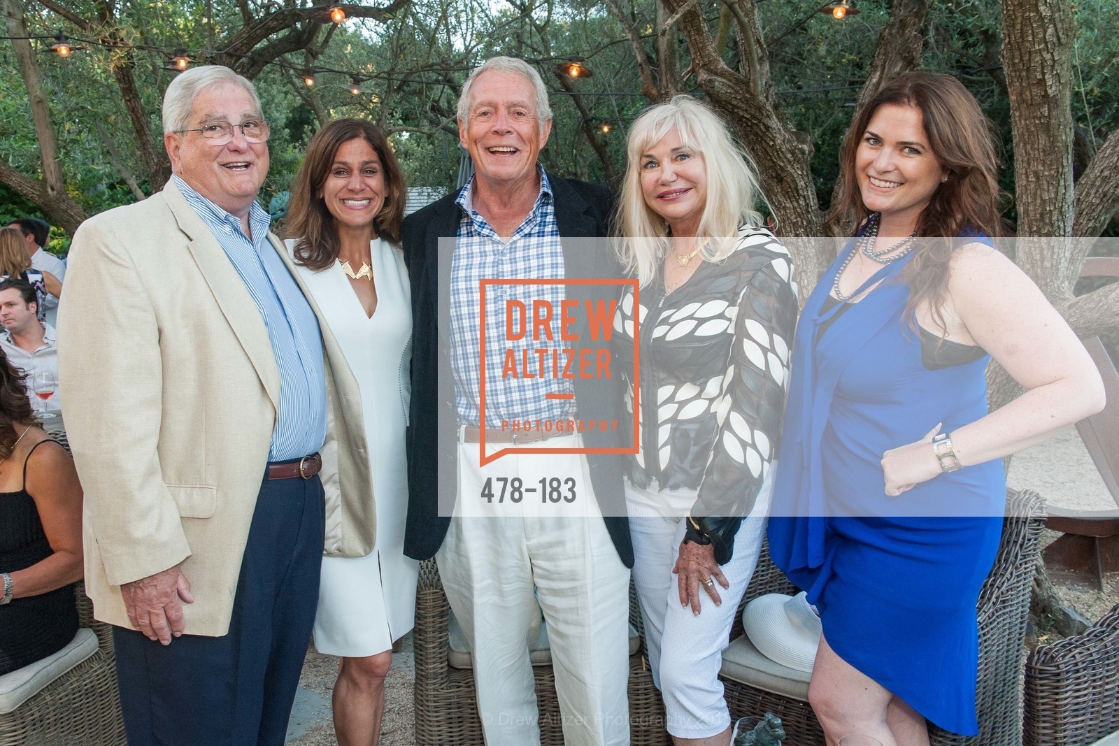 Pat Hagan, Elizabeth Welborn, Don Winter, Katherine Winter, Jenn Hagan, Gucci & Vogue Dinner, Ma(i)sonry. 6711 Washington St, June 25th, 2015, Photo #478-183 Pat Hagan, Elizabeth Welborn, Don Winter, Katherine Winter, Jenn Hagan, Photo #478-183