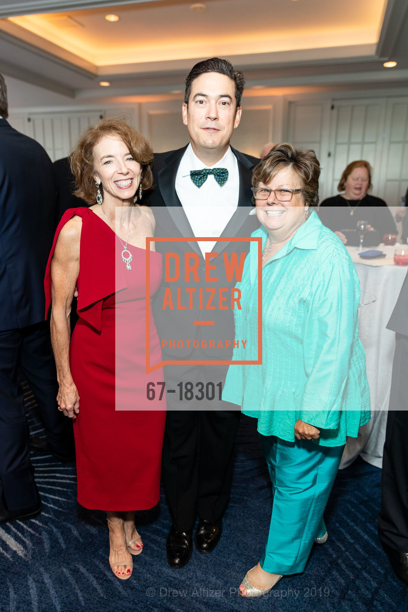 Sue Robbins, Steve Molinelli, Nanette Miller, Catholic Charities 22nd Annual Loaves & Fishes Gala, Four Seasons Hotel. 757 Market Street, May 2nd, 2019, Photo #67-18301 Sue Robbins, Steve Molinelli, Nanette Miller, Photo #67-18301