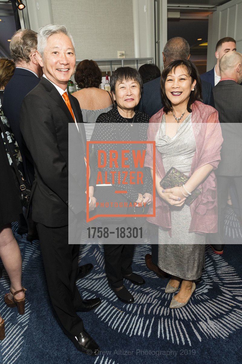 Ignatius Bau, Elizabeth Sy, Tessie Guillermo, Catholic Charities 22nd Annual Loaves & Fishes Gala, Four Seasons Hotel. 757 Market Street, May 2nd, 2019, Photo #1758-18301 Ignatius Bau, Elizabeth Sy, Tessie Guillermo, Photo #1758-18301