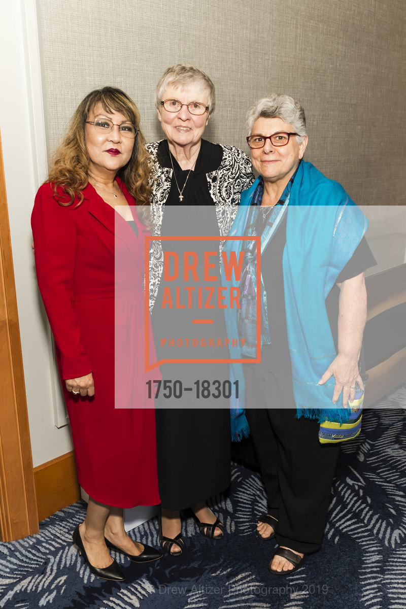Shelley Feniquito, Sister Pat Rayburn, Sister Janet, Catholic Charities 22nd Annual Loaves & Fishes Gala, Four Seasons Hotel. 757 Market Street, May 2nd, 2019, Photo #1750-18301 Shelley Feniquito, Sister Pat Rayburn, Sister Janet, Photo #1750-18301