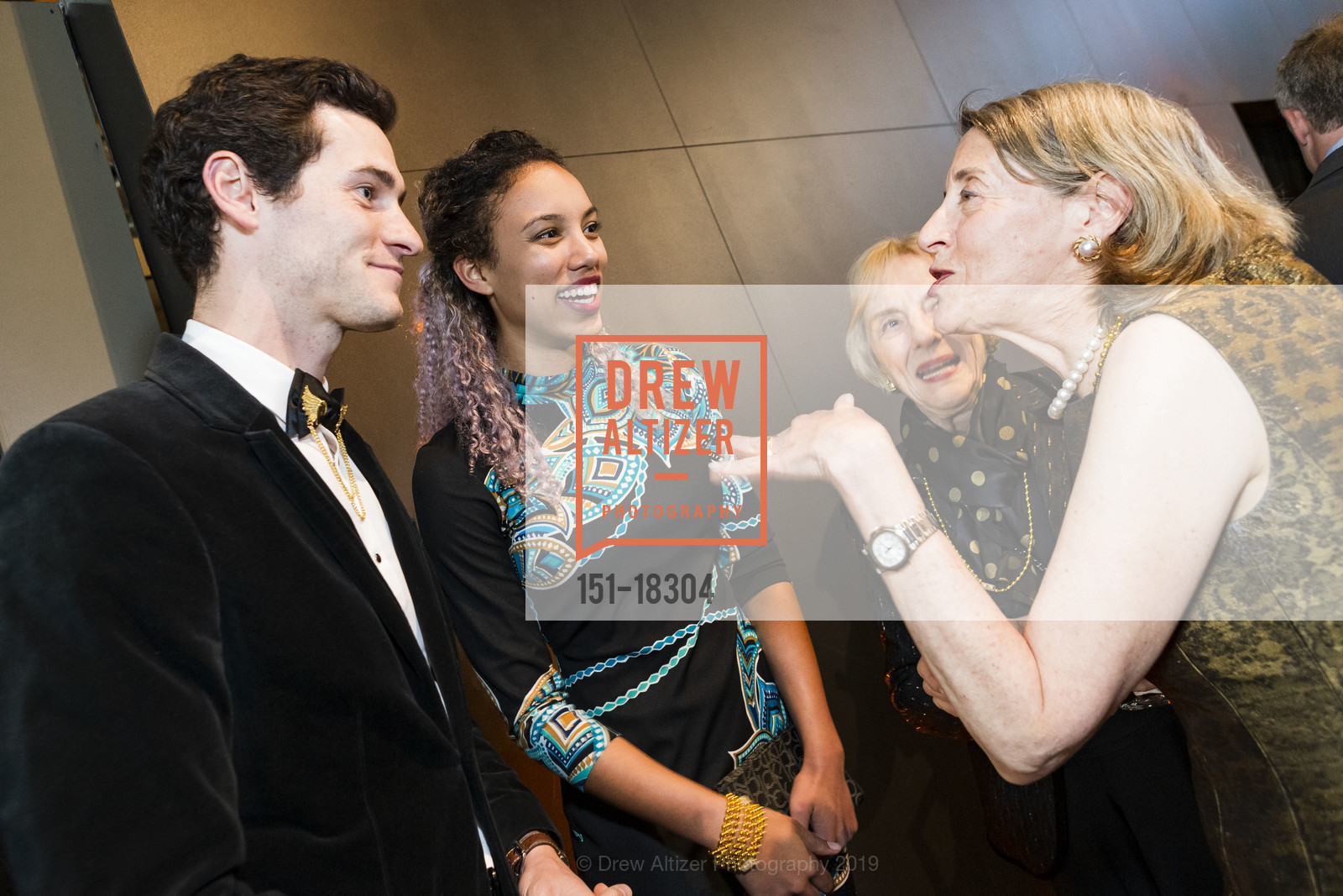 Jeremy Hutton, Brandi Ransom, Deedee McMurtry, Roberta Katz, Exploratorium's Party at the Piers 2019: Alchemy, Exploratorium. Pier 15, May 3rd, 2019, Photo #151-18304 Jeremy Hutton, Brandi Ransom, Deedee McMurtry, Roberta Katz, Photo #151-18304