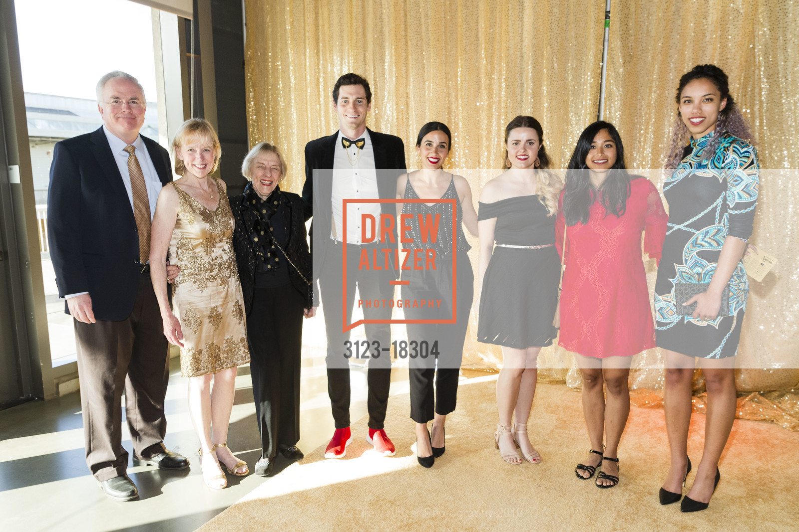 Jim McGlothlin, Cathy McMurtry, Deedee McMurtry, Jeremy Hutton, Sonia Garcia, Brooke Krajancich, Anoma Bhat, Brandi Ransom, Exploratorium's Party at the Piers 2019: Alchemy, Exploratorium. Pier 15, May 3rd, 2019, Photo #3123-18304 Jim McGlothlin, Cathy McMurtry, Deedee McMurtry, Jeremy Hutton, Sonia Garcia, Brooke Krajancich, Anoma Bhat, Brandi Ransom, Photo #3123-18304