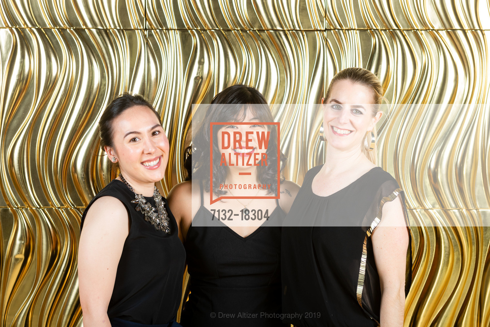 Madeline Walsh, Michelle Fong, Christy O'Connell, Exploratorium's Party at the Piers 2019: Alchemy, Exploratorium. Pier 15, May 3rd, 2019, Photo #7132-18304 Madeline Walsh, Michelle Fong, Christy O'Connell, Photo #7132-18304