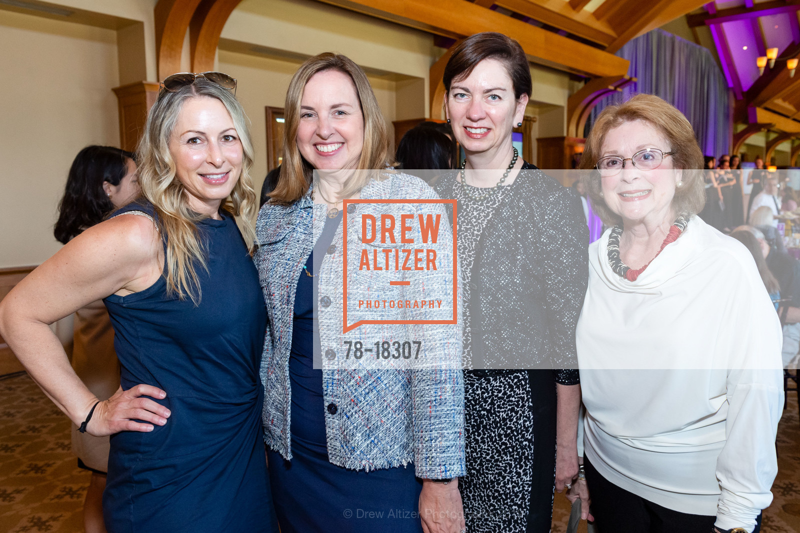 Thea Schwartz, Joy Peacock, Meaux Costello, Carol Schwartz, Girls @ The Tech Luncheon 2019, Sharon Heights Country Club. 2900 Sand Hill Road, May 3rd, 2019, Photo #78-18307 Thea Schwartz, Joy Peacock, Meaux Costello, Carol Schwartz, Photo #78-18307