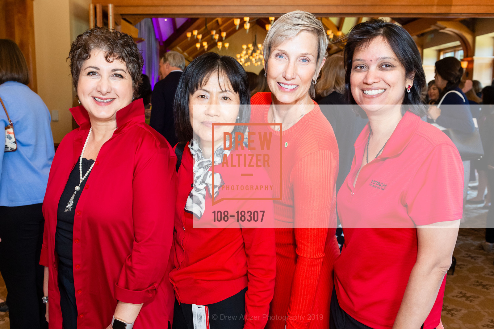 Aysen Baser, Yoko Suzuki, Renee McKaskle, Arathy Ramanujam, Girls @ The Tech Luncheon 2019, Sharon Heights Country Club. 2900 Sand Hill Road, May 3rd, 2019, Photo #108-18307 Aysen Baser, Yoko Suzuki, Renee McKaskle, Arathy Ramanujam, Photo #108-18307