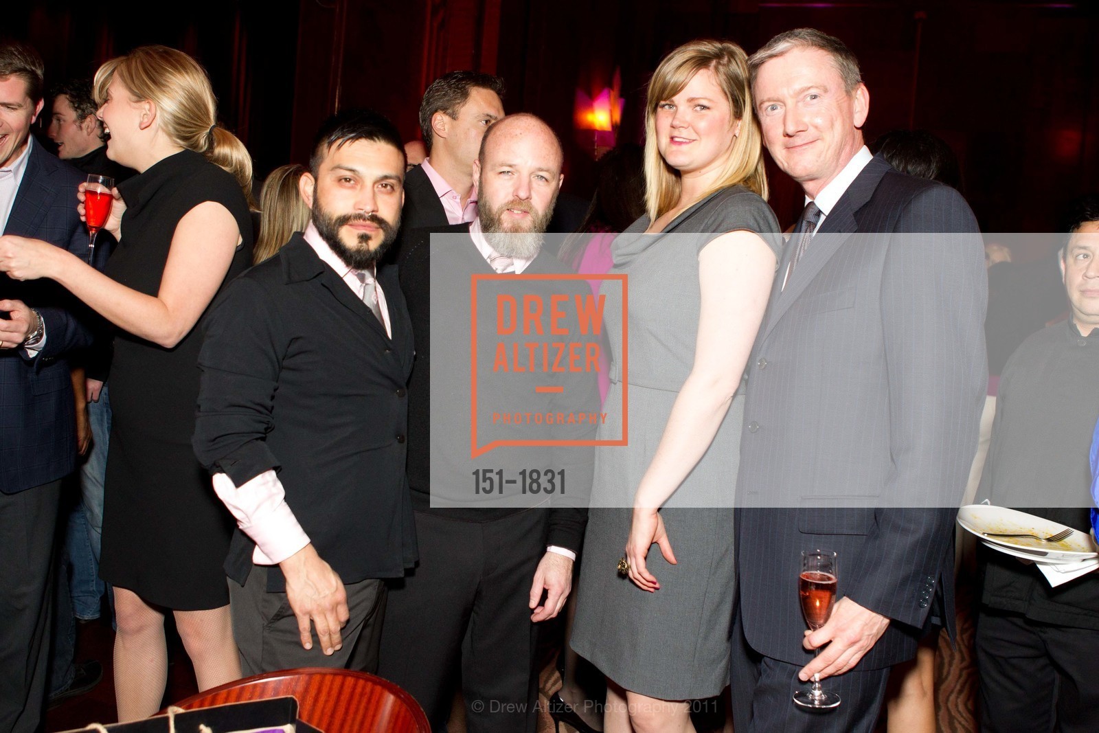 Emanuel Garcia, Greg Hall, Jessalyne Dixon, Ned Moran, BREAST CANCER EMERGENCY FUND'S Annual Pink Party at The Clift, US, February 24th, 2011, Photo #151-1831 Emanuel Garcia, Greg Hall, Jessalyne Dixon, Ned Moran, Photo #151-1831