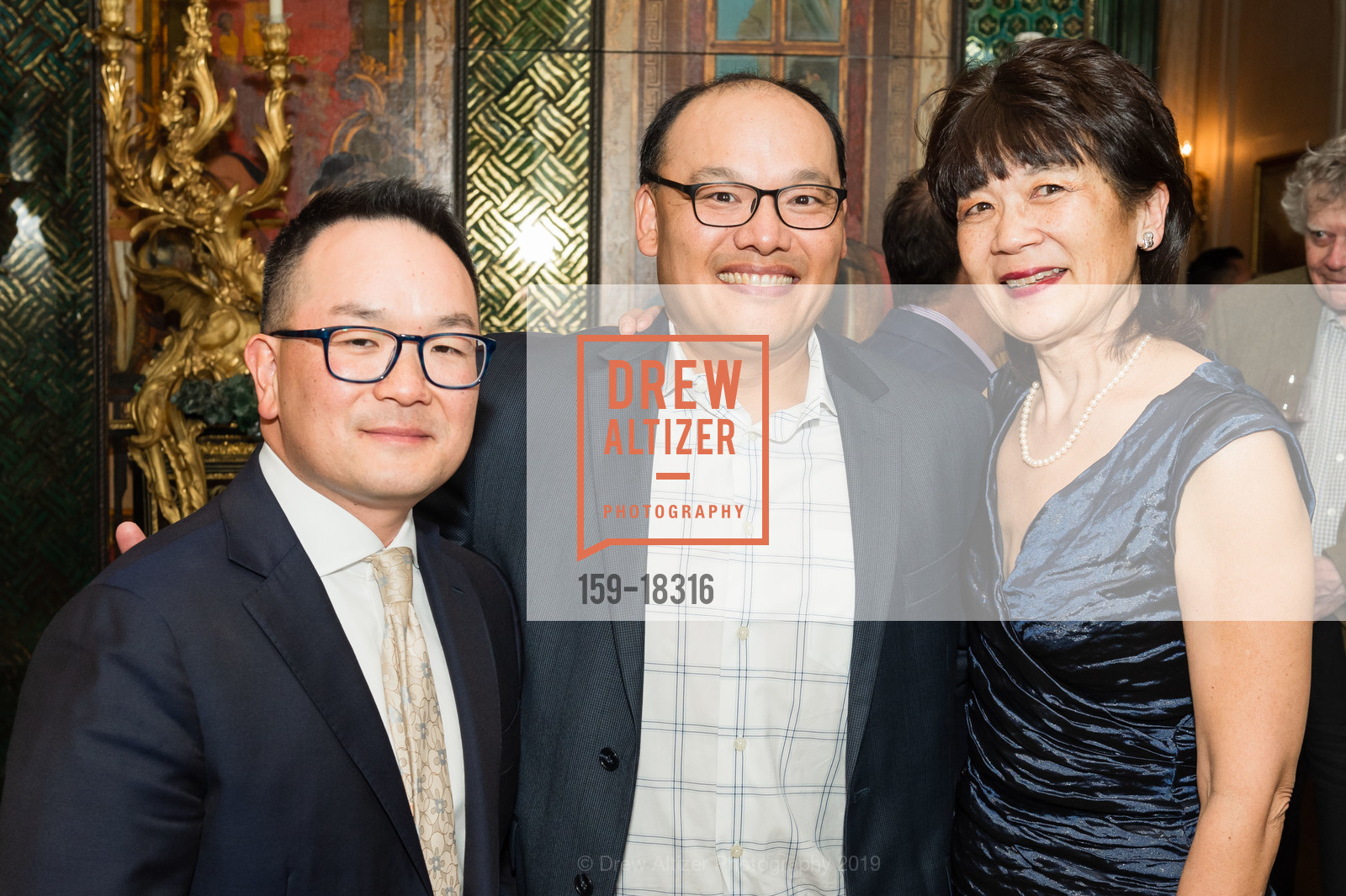 Andrew Wong, Doris Fukawa, Gordon and Ann Getty Host the Crowden School, Private Residence, May 1st, 2019, Photo #159-18316 Andrew Wong, Doris Fukawa, Photo #159-18316