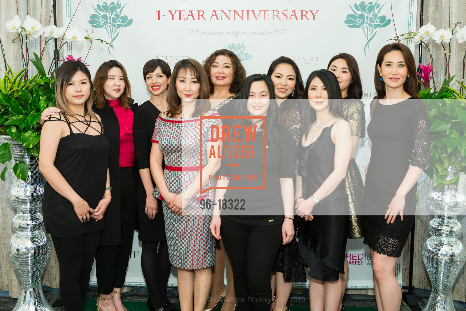 Sarah Lin, Esther Kim, Alex Sanchez, Lisa Kang, Judy Yonai, Yuna Oak, Mira Jang, Serenity MedSpa's 1 Year Anniversary 2019, Serenity MedSpa. 1720 El Camino Real, May 2nd, 2019, Photo #96-18322 Sarah Lin, Esther Kim, Alex Sanchez, Lisa Kang, Judy Yonai, Yuna Oak, Mira Jang, Photo #96-18322
