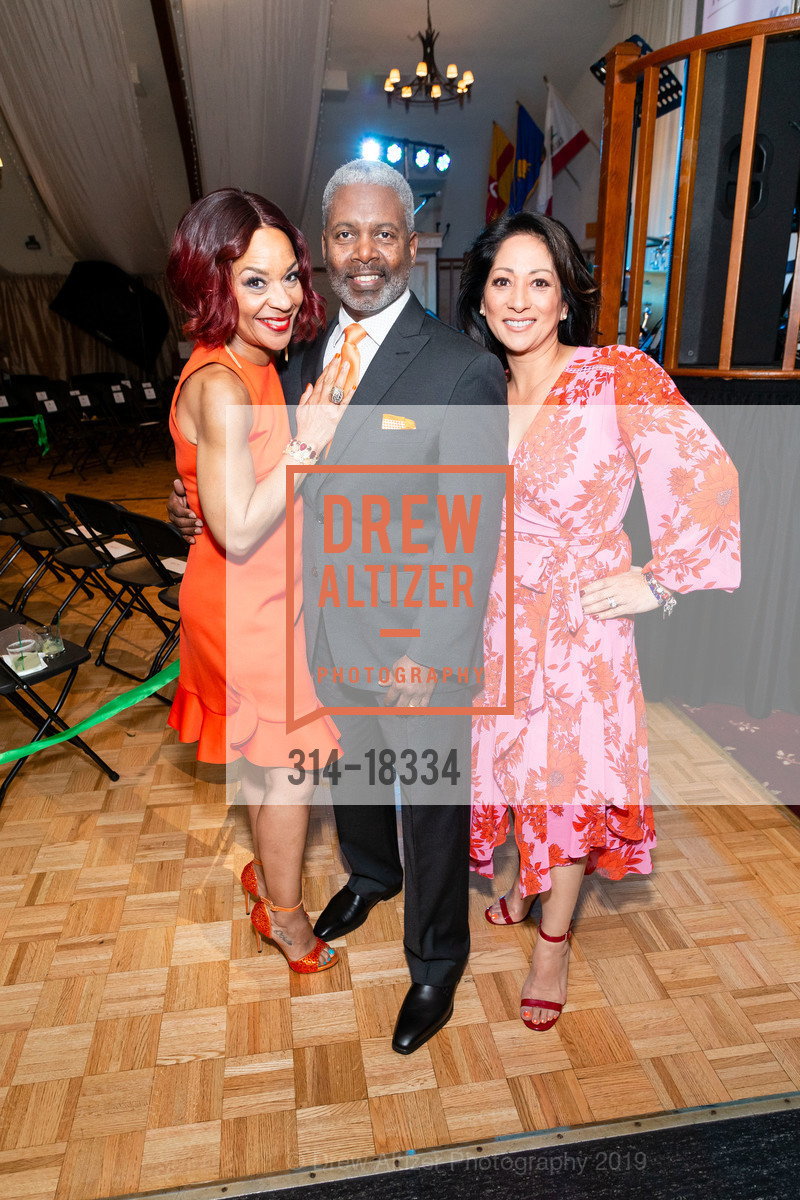 Renel Brooks Moon, Tommie Moon, Julie Lazar, Fire Chief Joanne Hayes-White Retirement Party, United Irish Cultural Center. 2700 45th Avenue, May 5th, 2019, Photo #314-18334 Renel Brooks Moon, Tommie Moon, Julie Lazar, Photo #314-18334