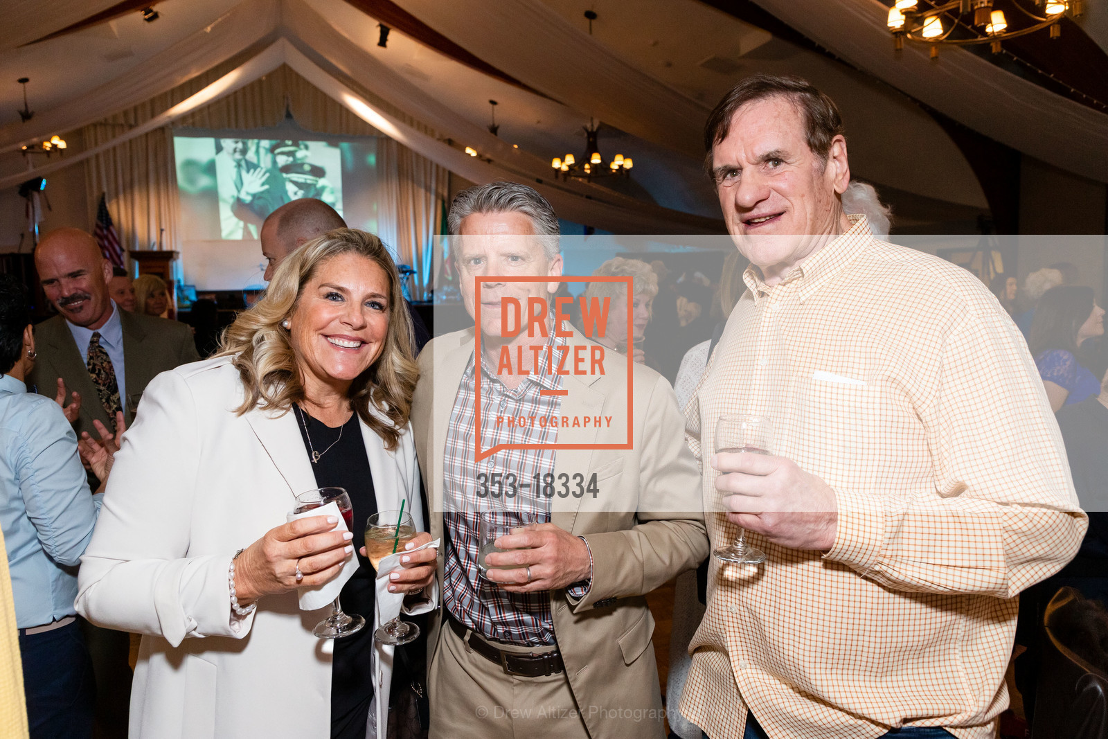 Suzanne Hart, John, Bob, Fire Chief Joanne Hayes-White Retirement Party, United Irish Cultural Center. 2700 45th Avenue, May 5th, 2019, Photo #353-18334 Suzanne Hart, John, Bob, Photo #353-18334