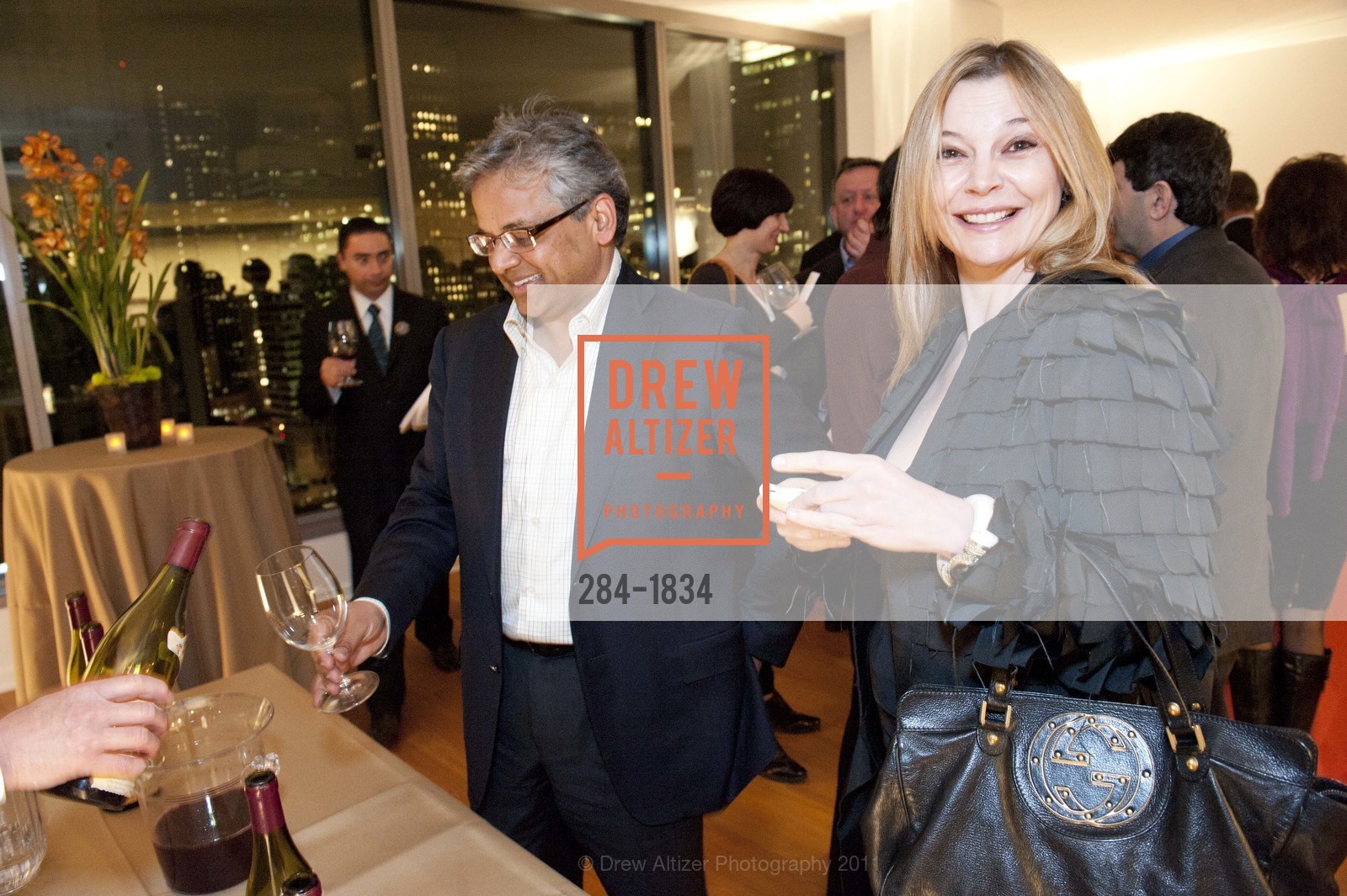 Arjun Gupta, Chandra Danine, Old World Meets New: BONHAMS & BUTTERFIELDS February Wine Auction, US, February 24th, 2011, Photo #284-1834 Arjun Gupta, Chandra Danine, Photo #284-1834
