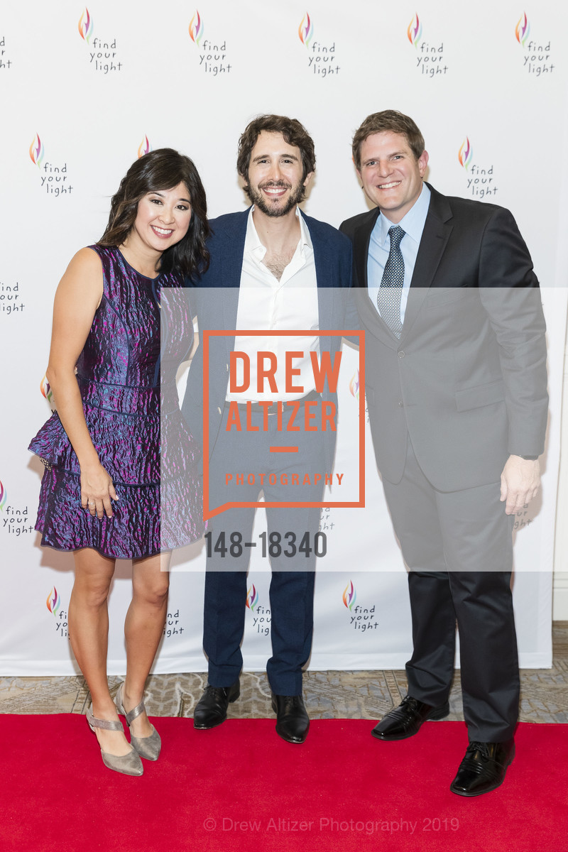 Ami Richter, Josh Groban, Jason Richter, Find Your Light Foundation Gala 2019, Ritz Carlton Half Moon Bay. 1 Miramontes Pt. Road, May 4th, 2019, Photo #148-18340 Ami Richter, Josh Groban, Jason Richter, Photo #148-18340