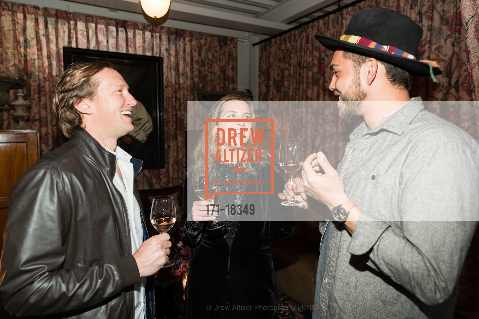 Dylan Bird, Collete Cabiniss, Michael Sharf, Sacha Lichine, Ken Fulk, and Juliet de Baubigny host a Celebration of Rosé and Roses, Saint Joseph's Art Society, May 3rd, 2019, Photo #171-18349 Dylan Bird, Collete Cabiniss, Michael Sharf, Photo #171-18349