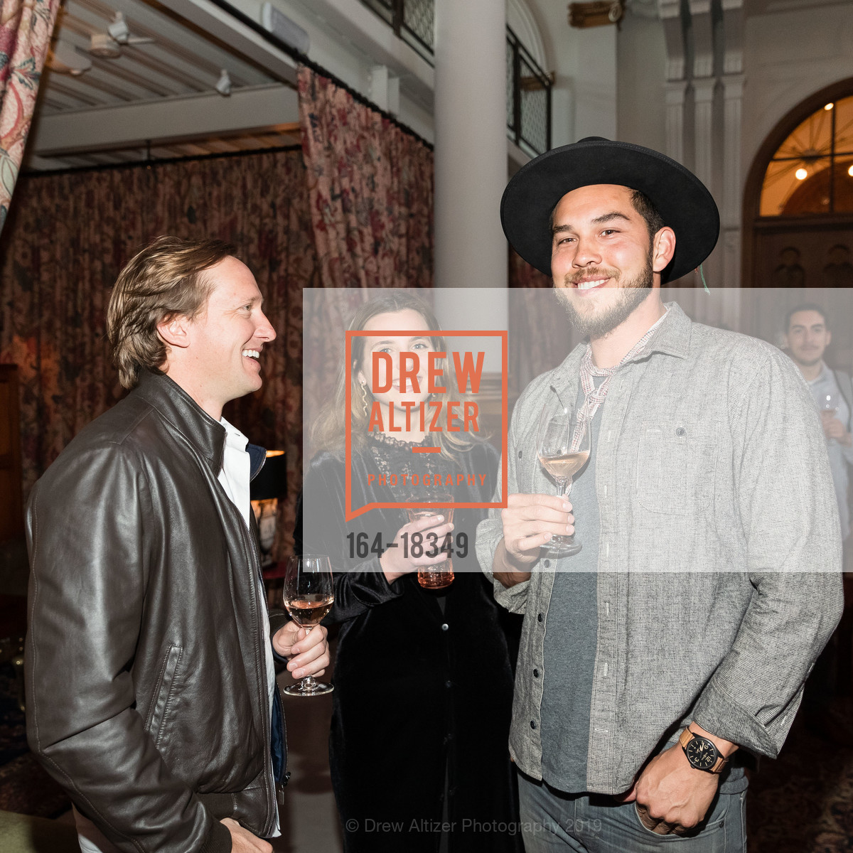 Dylan Bird, Collete Cabiniss, Michael Sharf, Sacha Lichine, Ken Fulk, and Juliet de Baubigny host a Celebration of Rosé and Roses, Saint Joseph's Art Society, May 3rd, 2019, Photo #164-18349 Dylan Bird, Collete Cabiniss, Michael Sharf, Photo #164-18349