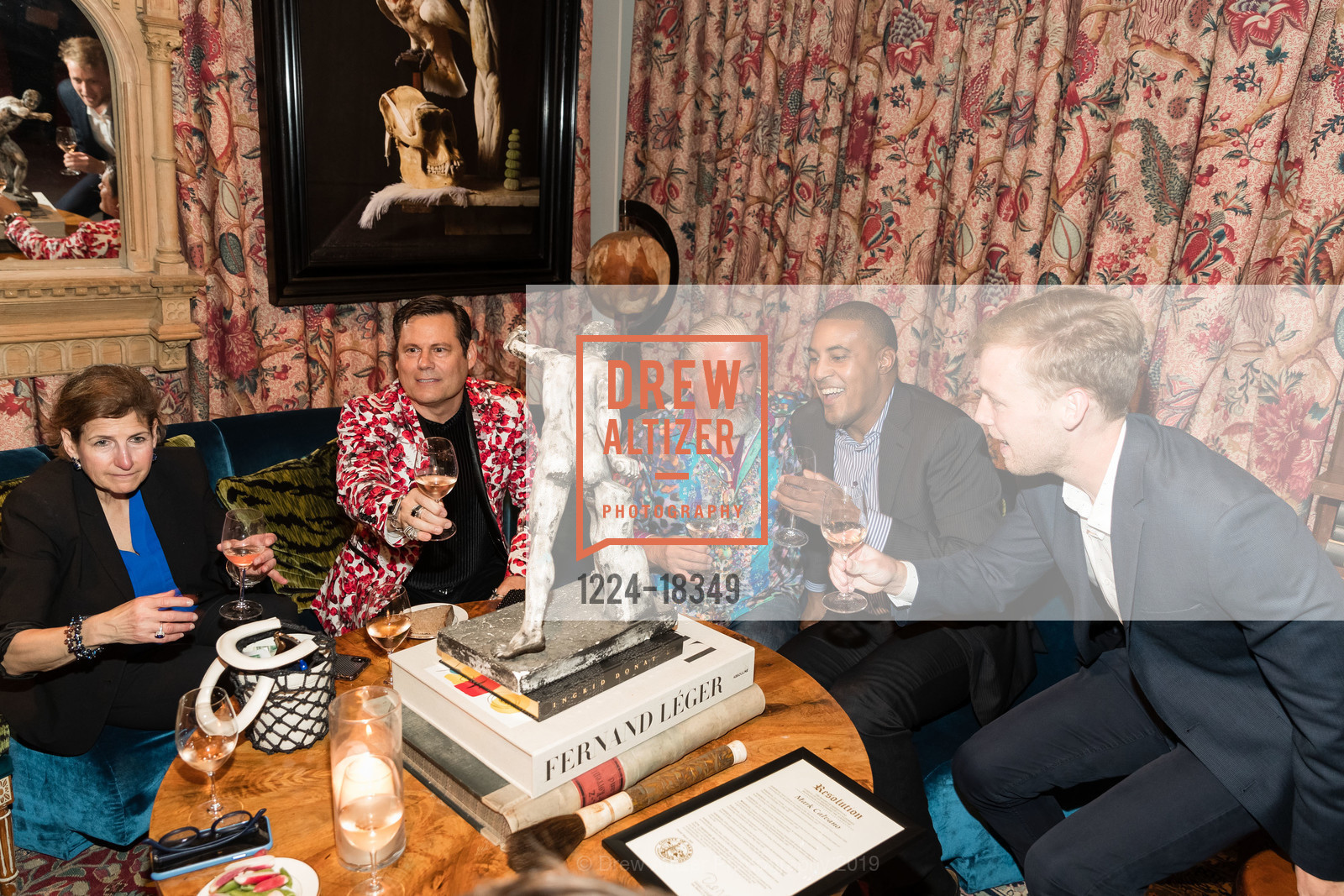 Mark Calvano, Jason Todd, Nelson Scharffenberger, Sacha Lichine, Ken Fulk, and Juliet de Baubigny host a Celebration of Rosé and Roses, Saint Joseph's Art Society, May 3rd, 2019, Photo #1224-18349 Mark Calvano, Jason Todd, Nelson Scharffenberger, Photo #1224-18349