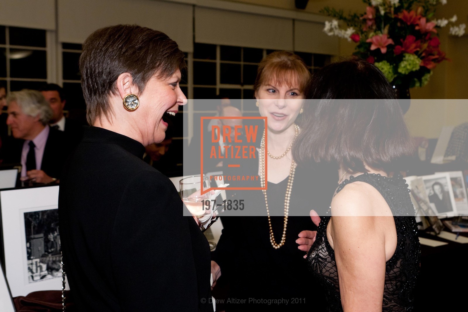Nina Merrill, Pam Dubier, Donna Ames-Heldfond, CONARD HOUSE Celebrates its 50th Anniversary Fundraising Gala at the Golden Gate Club, US, February 25th, 2011, Photo #197-1835 Nina Merrill, Pam Dubier, Donna Ames-Heldfond, Photo #197-1835