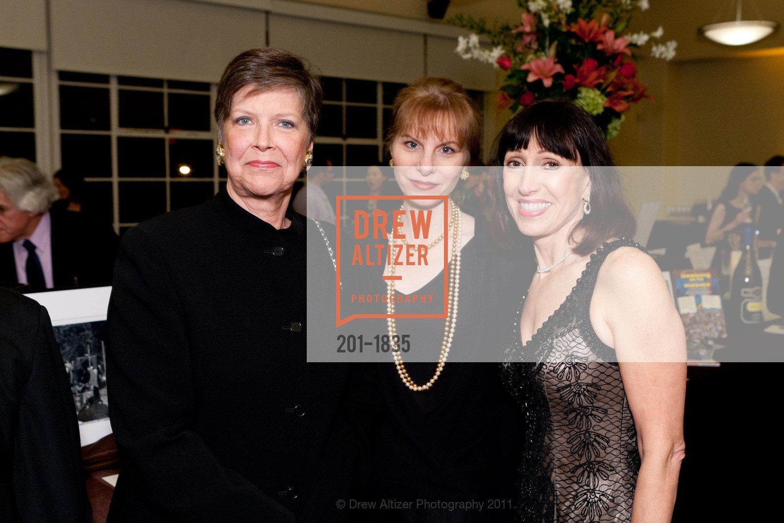 Nina Merrill, Pam Dubier, Donna Ames-Heldfond, CONARD HOUSE Celebrates its 50th Anniversary Fundraising Gala at the Golden Gate Club, US, February 25th, 2011, Photo #201-1835 Nina Merrill, Pam Dubier, Donna Ames-Heldfond, Photo #201-1835
