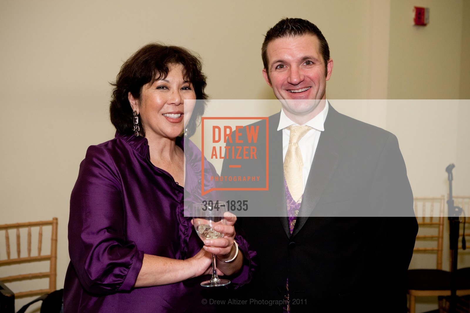 Betty Louie, Greg Quiroga, CONARD HOUSE Celebrates its 50th Anniversary Fundraising Gala at the Golden Gate Club, US, February 25th, 2011, Photo #394-1835 Betty Louie, Greg Quiroga, Photo #394-1835