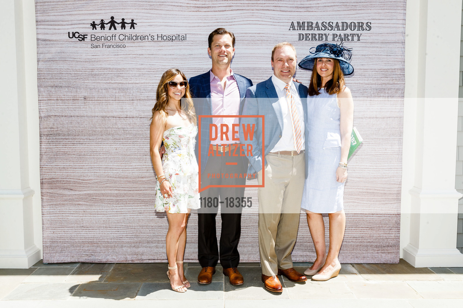 Michelle Barnowski, Mike Barnowski, Chris Irving, Stacy Irving, Ambassadors for UCSF Benioff Children's Hospital San Francisco Kentucky Derby Party, Private Residence, May 4th, 2019, Photo #1180-18355 Michelle Barnowski, Mike Barnowski, Chris Irving, Stacy Irving, Photo #1180-18355