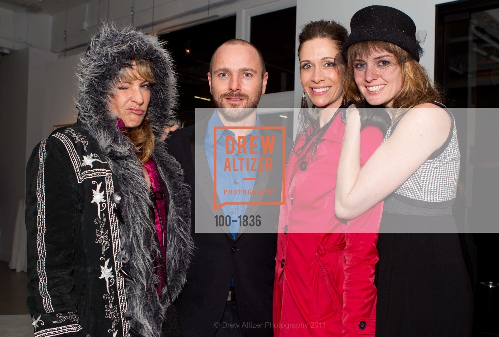 Jesster ?, Lionel Bawden, Brooke Narragon, Jeny Smith, FREY NORRIS' CONTEMPORARY & MODERN VIP Preview of its Newly Opened Gensler-Designed Galleries, US, February 25th, 2011, Photo #100-1836 Jesster ?, Lionel Bawden, Brooke Narragon, Jeny Smith, Photo #100-1836
