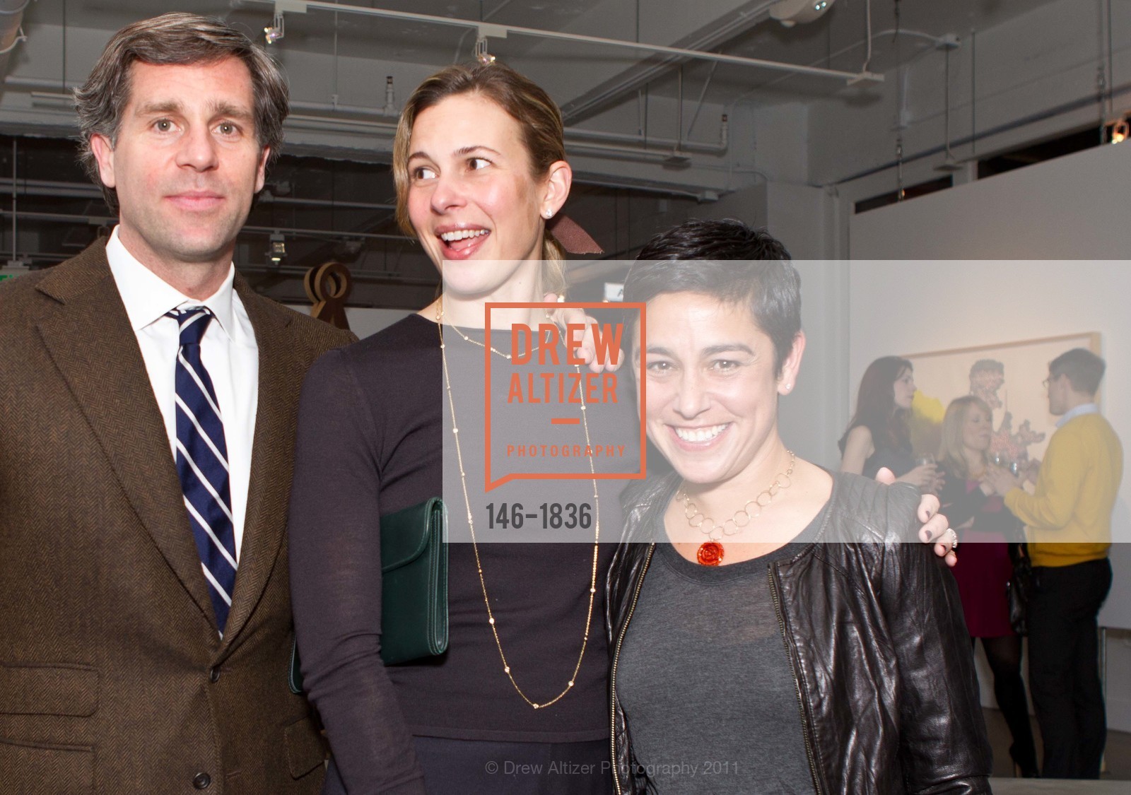 John Lowenberg, Erin Lowenberg, Emily Ginsburg, FREY NORRIS' CONTEMPORARY & MODERN VIP Preview of its Newly Opened Gensler-Designed Galleries, US, February 25th, 2011, Photo #146-1836 John Lowenberg, Erin Lowenberg, Emily Ginsburg, Photo #146-1836