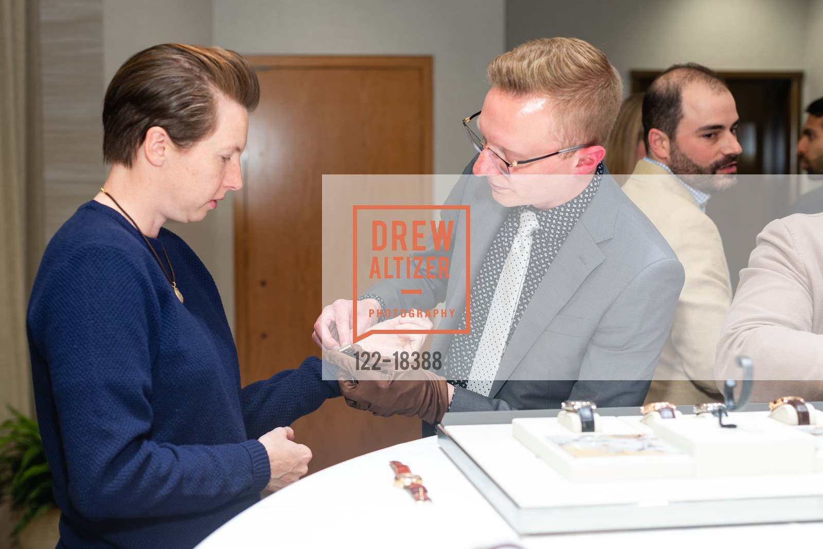 Caitlin Kalinowski, Jason Krepka, Lange & Söhne VIP Event 2019, Shreve & Co. 150 Post St, May 6th, 2019, Photo #122-18388 Caitlin Kalinowski, Jason Krepka, Photo #122-18388