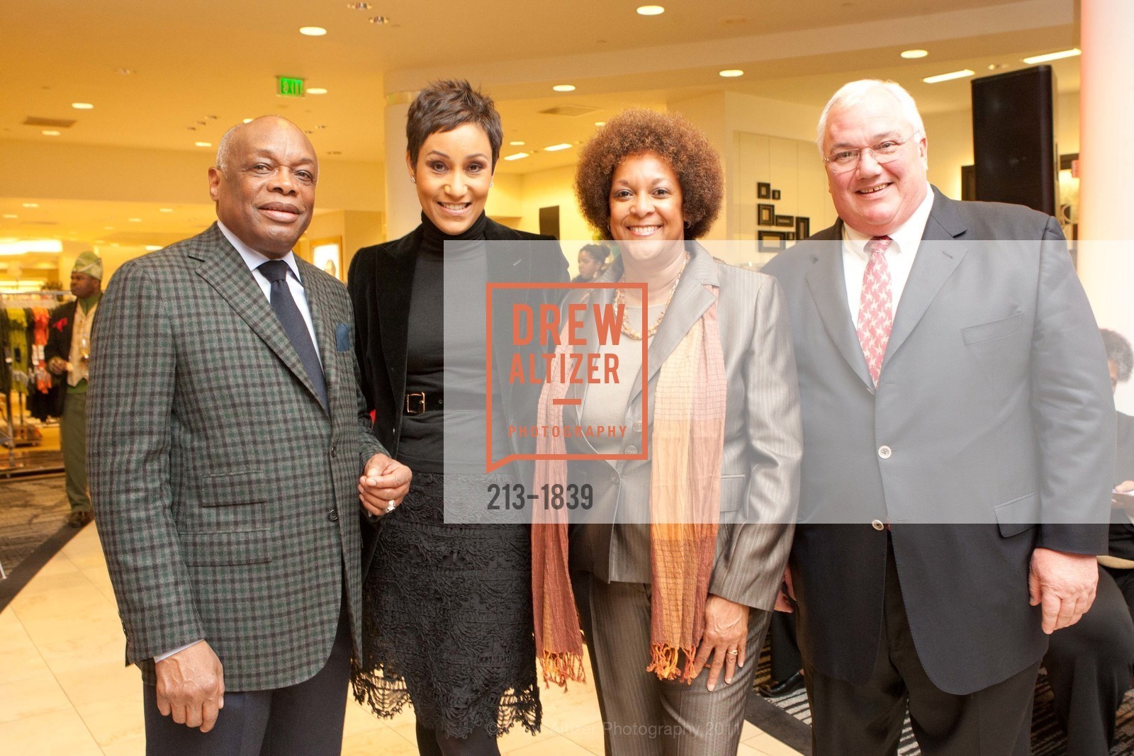 Willie Brown, Desiree Rogers, Carol Jackson, Louis Meunier, MACY'S In Partnership with Ebony and Fashion Fair Cosmetics Presents EUNICE JOHNSON COLLECTION, US, February 25th, 2011, Photo #213-1839 Willie Brown, Desiree Rogers, Carol Jackson, Louis Meunier, Photo #213-1839