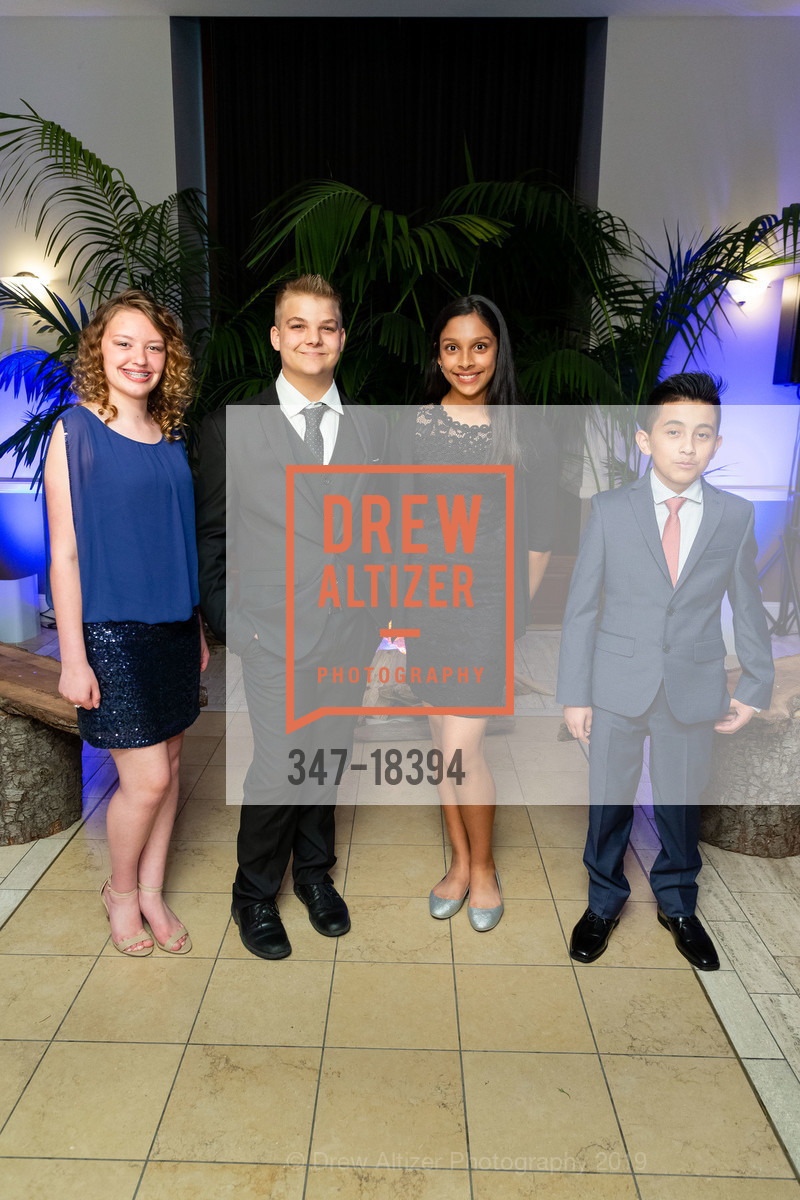 Kinzie Klein, Rylan Mamola, Satvika Iyer, Joshua Velazquez, An Evening With NatureBridge Gala 2019, Bently Reserve. 301 Battery Street, May 9th, 2019, Photo #347-18394 Kinzie Klein, Rylan Mamola, Satvika Iyer, Joshua Velazquez, Photo #347-18394