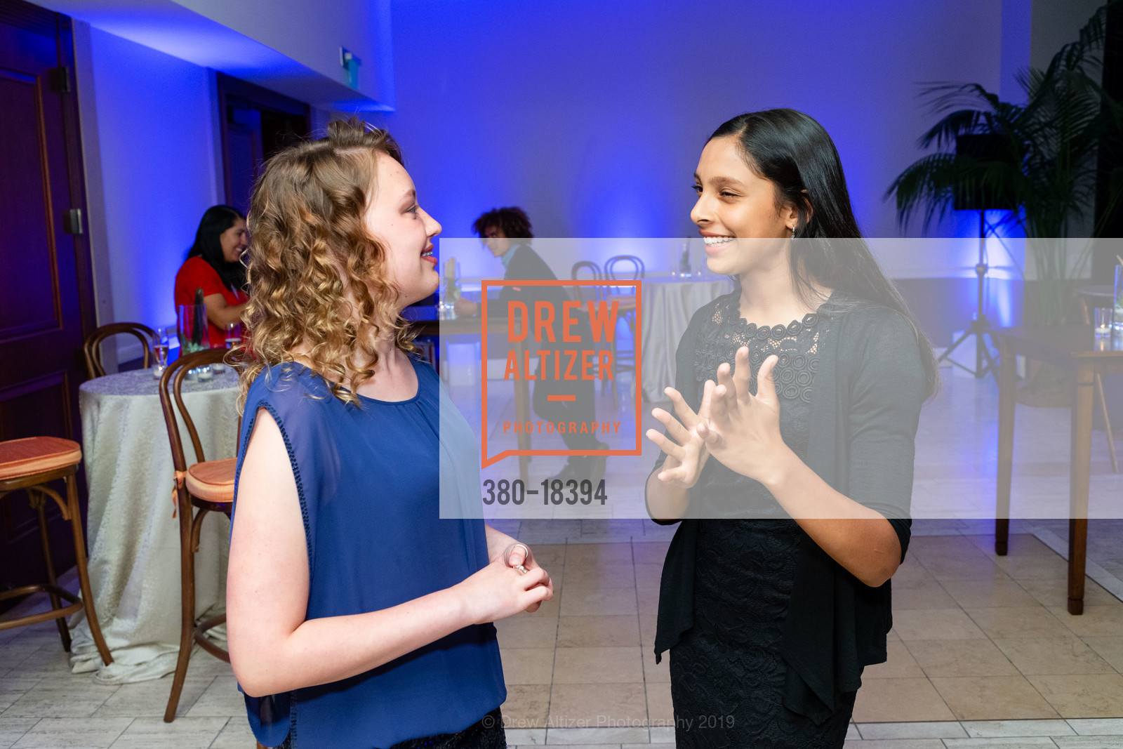 Kinzie Klein, Satvika Iyer, An Evening With NatureBridge Gala 2019, Bently Reserve. 301 Battery Street, May 9th, 2019, Photo #380-18394 Kinzie Klein, Satvika Iyer, Photo #380-18394