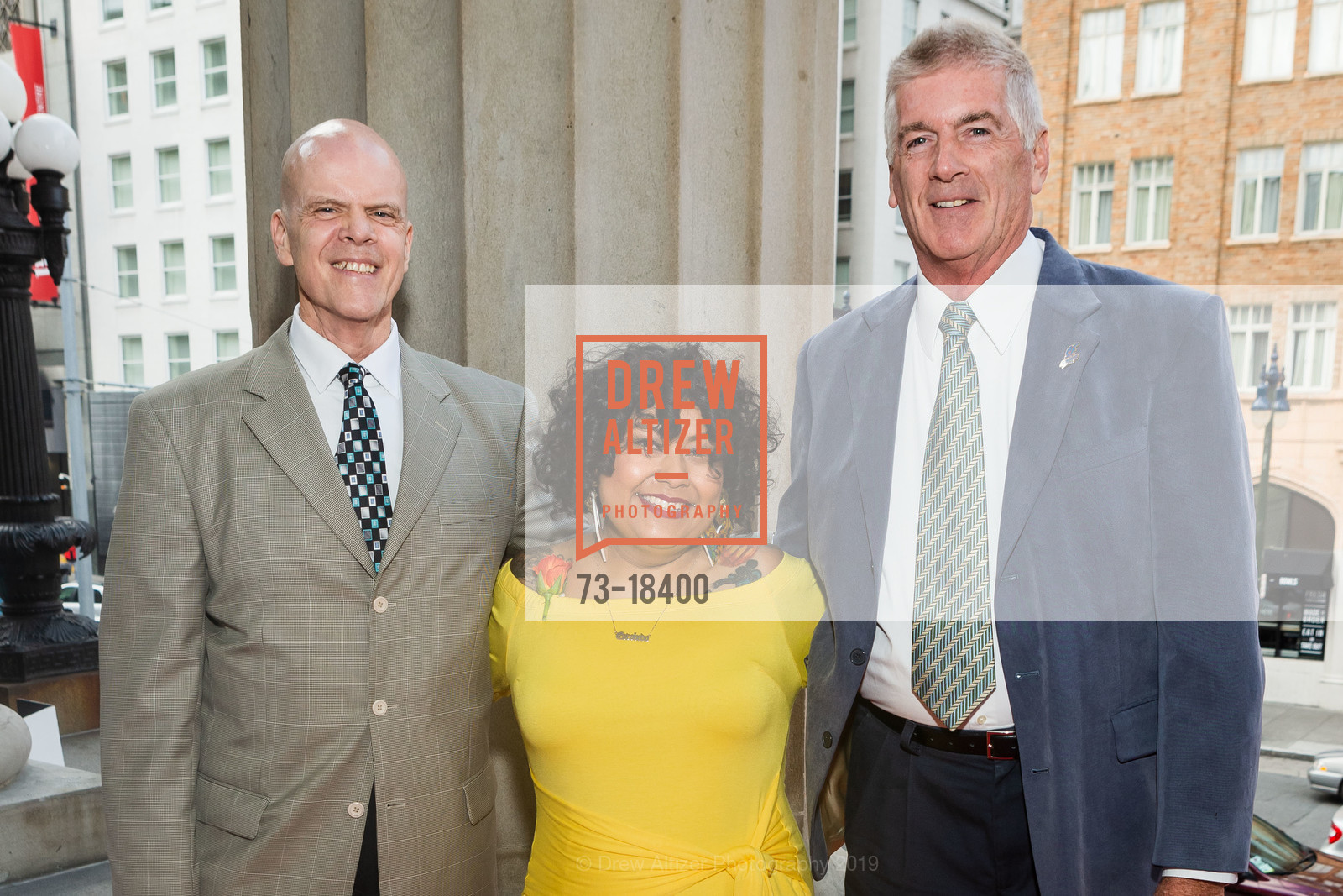 Ron Steigerwalt, Analisa Escovero, Mike Carson, California Historical Society Gala 2019: Honoring Governor Jerry Brown, San Francisco Mint. 88 5th Street, May 9th, 2019, Photo #73-18400 Ron Steigerwalt, Analisa Escovero, Mike Carson, Photo #73-18400