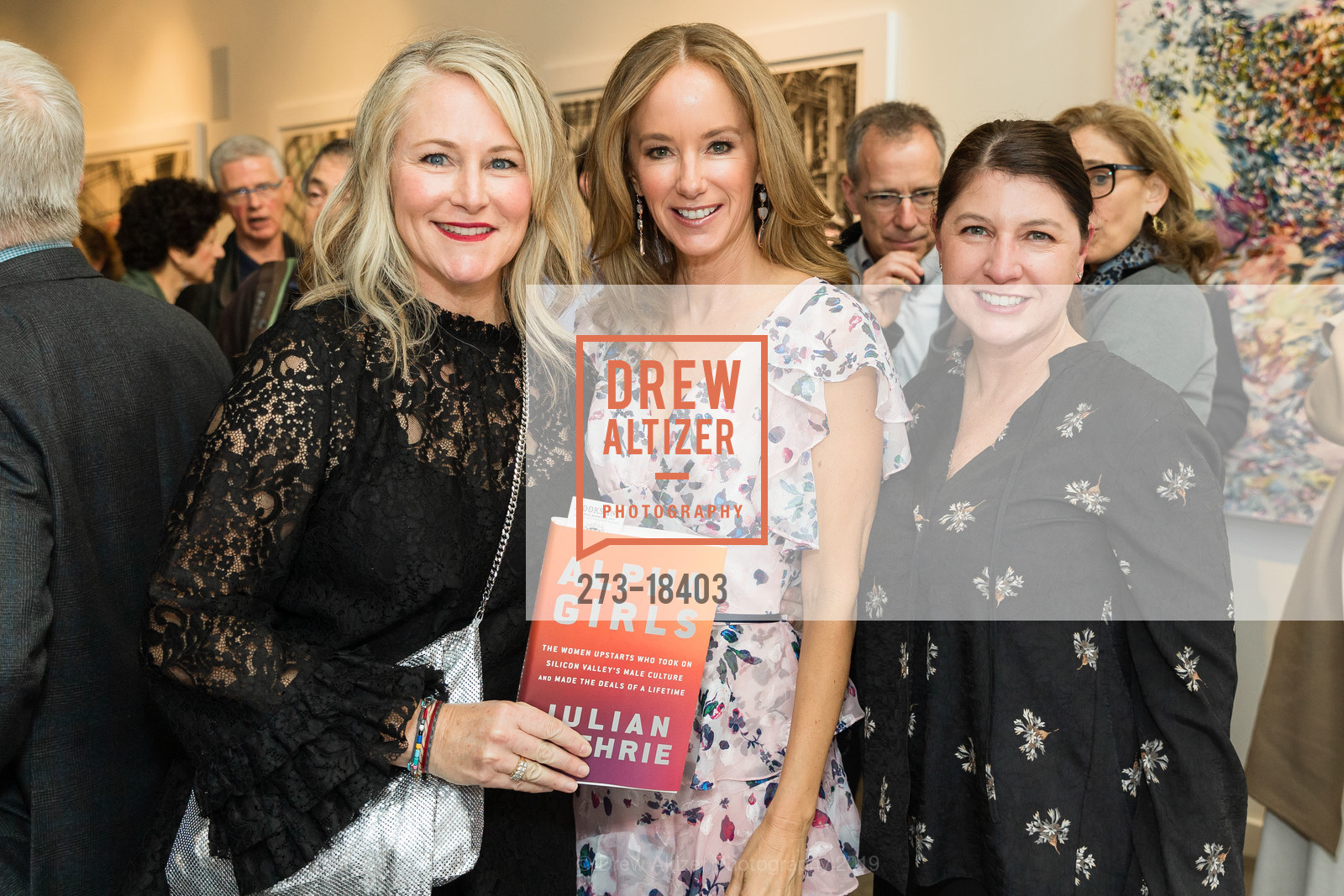 Kitty Fox, Julian Guthrie, Jill Carano, Alpha Girls: Julian Guthrie Book Signing, Modernism West. 2534 Mission Street, May 7th, 2019, Photo #273-18403 Kitty Fox, Julian Guthrie, Jill Carano, Photo #273-18403