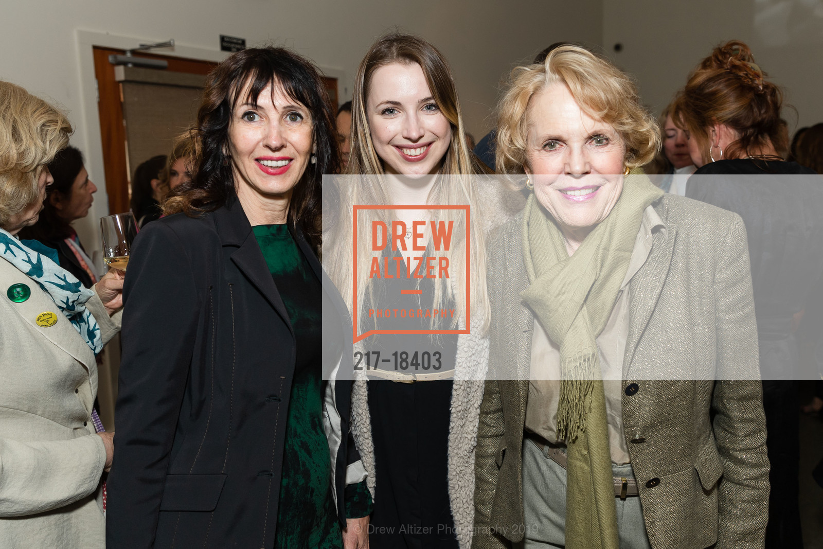 Floriana Petersen, Adriana Petersen, Anne Lawrence, Alpha Girls: Julian Guthrie Book Signing, Modernism West. 2534 Mission Street, May 7th, 2019, Photo #217-18403 Floriana Petersen, Adriana Petersen, Anne Lawrence, Photo #217-18403