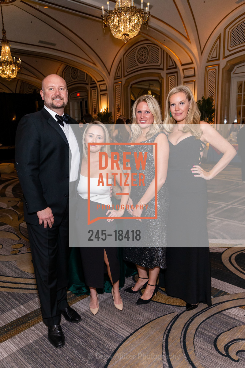 Marc Baluda, Sarah Marsey, Terry Quinn, Allison Parks, Guardsmen Wine Auction 2019, Palace Hotel. 2 New Montgomery St, Photo #245-18418 Marc Baluda, Sarah Marsey, Terry Quinn, Allison Parks, Photo #245-18418