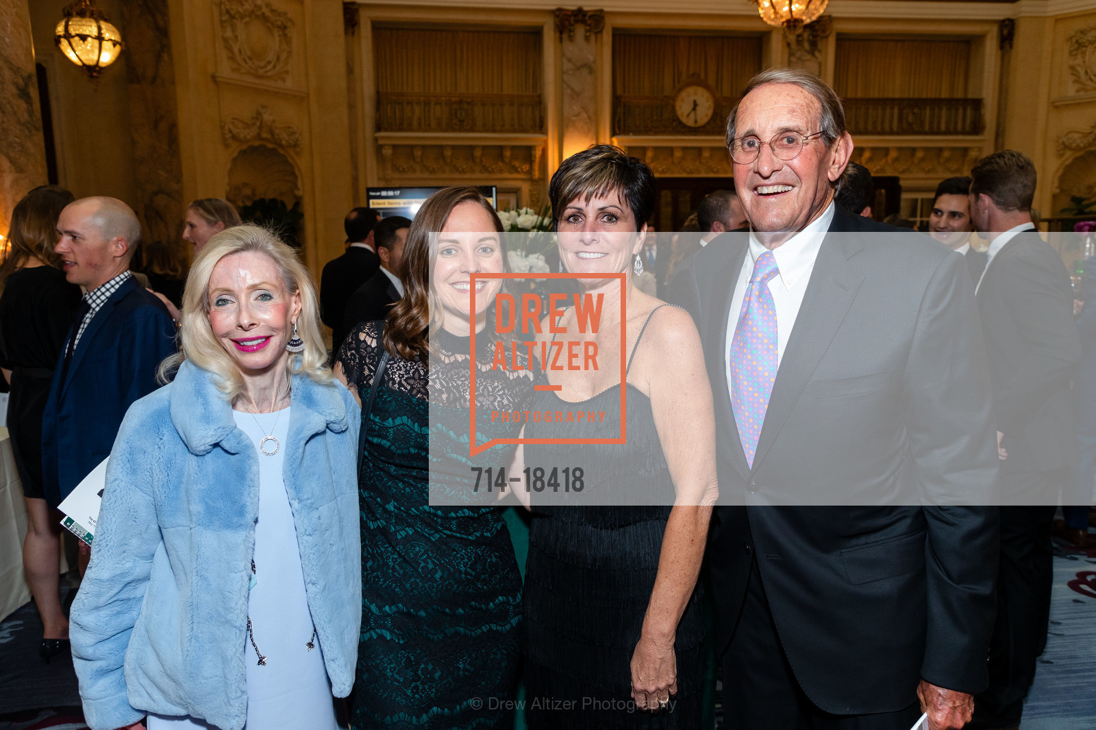Lauren Ann Gordon, Charlene Keyes, Heather Brewer, Stu Gordon, Guardsmen Wine Auction 2019, Palace Hotel. 2 New Montgomery St, Photo #714-18418 Lauren Ann Gordon, Charlene Keyes, Heather Brewer, Stu Gordon, Photo #714-18418